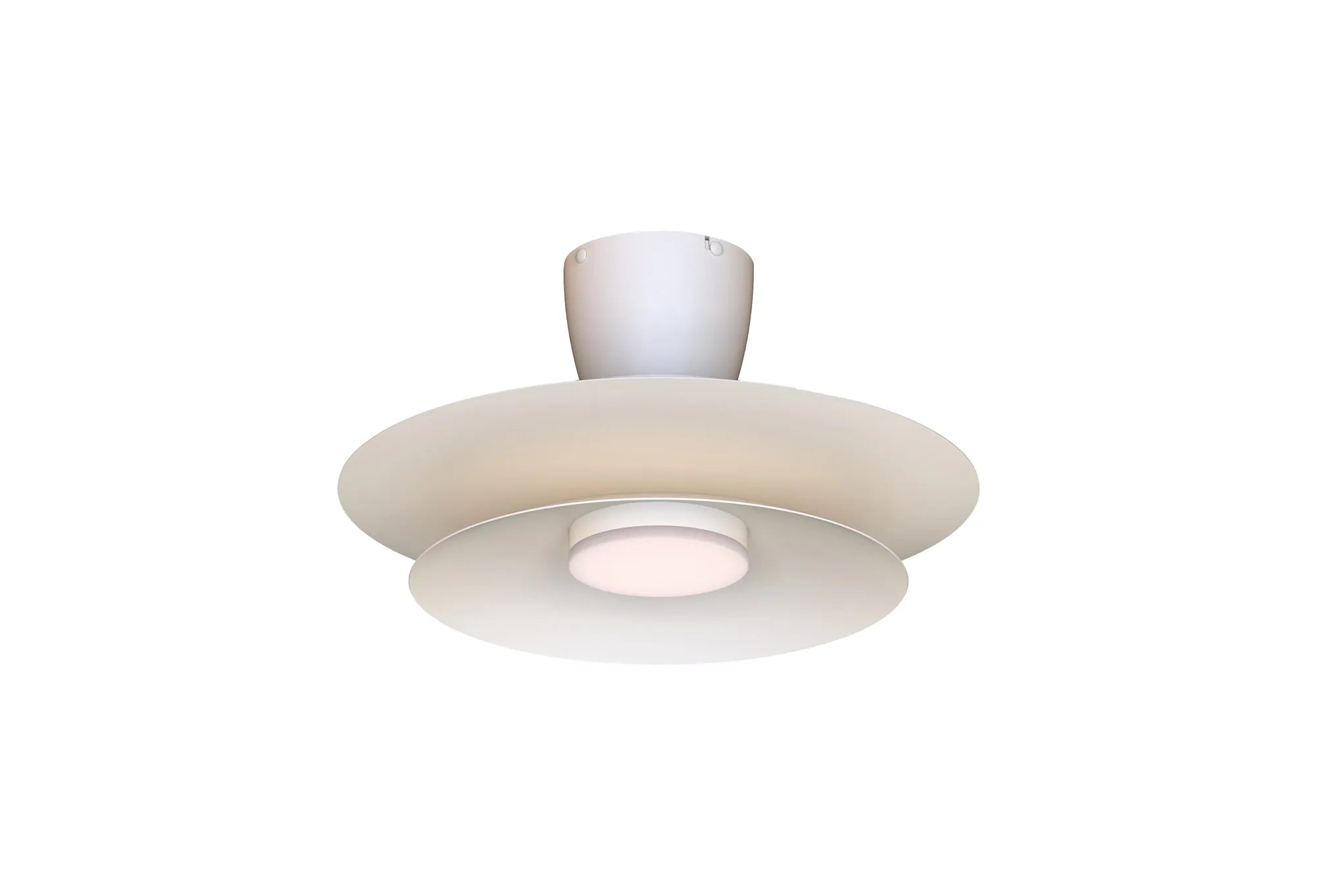 Patagonia 52cm LED Dimmable Ceiling Light With Built-In 30W DC Fan Remote Control- Coffee/ White Finishes