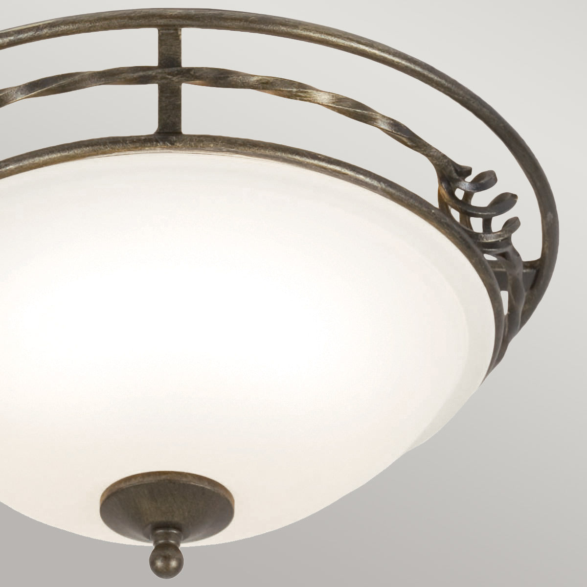 Pembroke Two Styles Flush Light - Black/Black & Gold E27