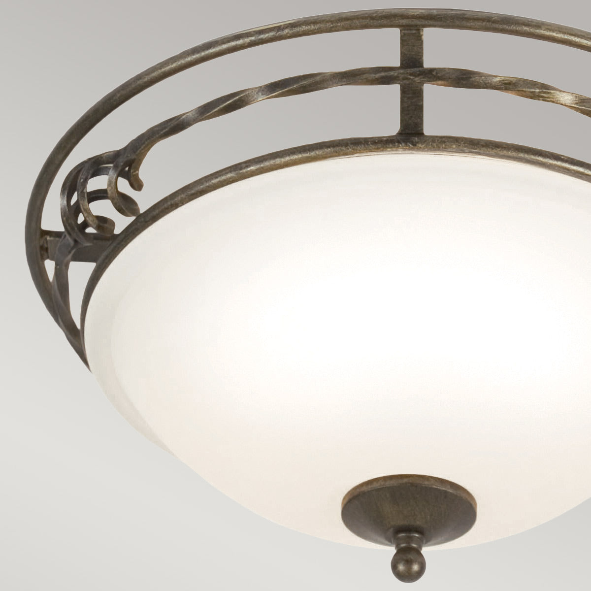 Pembroke Two Styles Flush Light - Black/Black & Gold E27