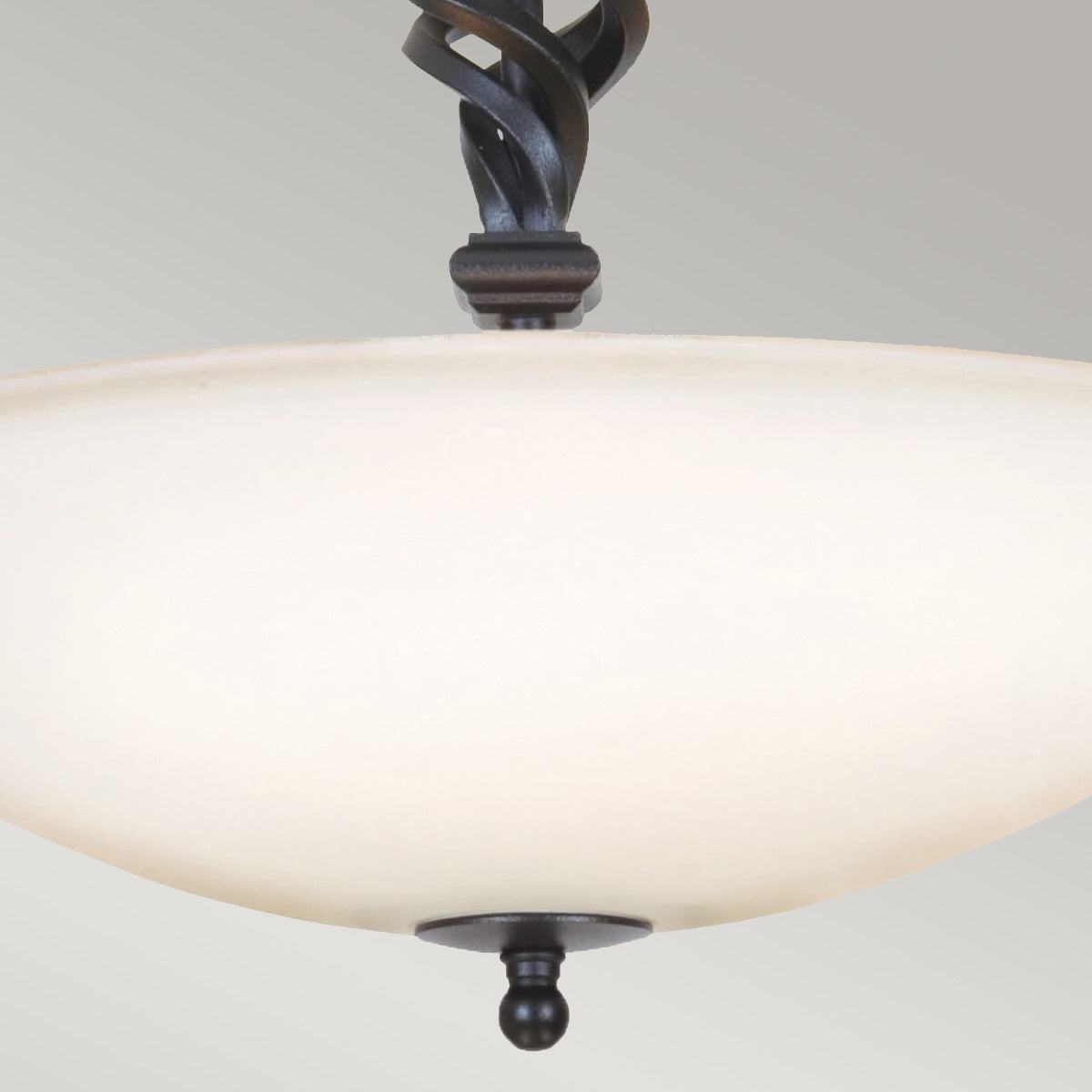 Pembroke 3 Light Semi-Flush - Black/ Black & Gold E14