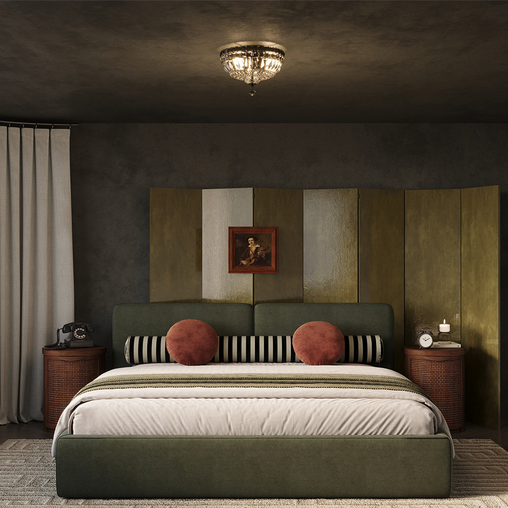 Basfor 3Lt Crystal Light- Gold/ Nickel Finishes