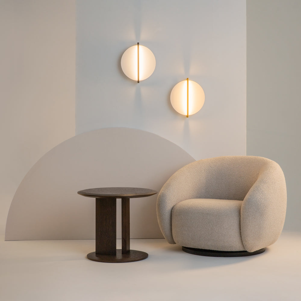 Mira LED Wall Light - Brass/Black