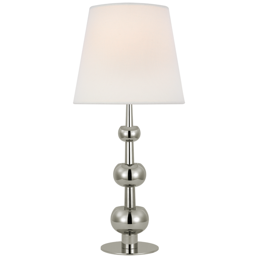 Comtesse Triple Table Lamp- Polished Nickel/ Antique Brass