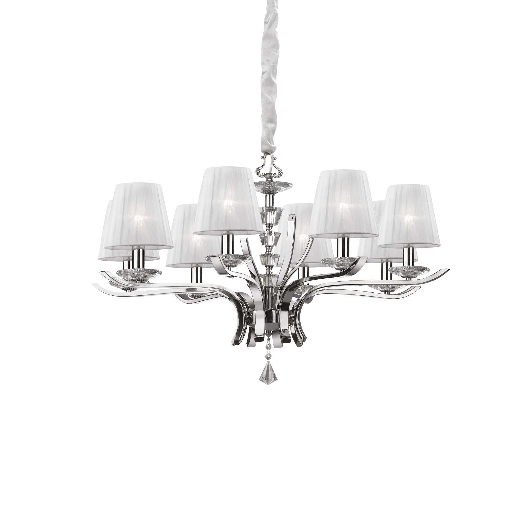 Pegaso Centre Light - White/Brass Finish - Cusack Lighting