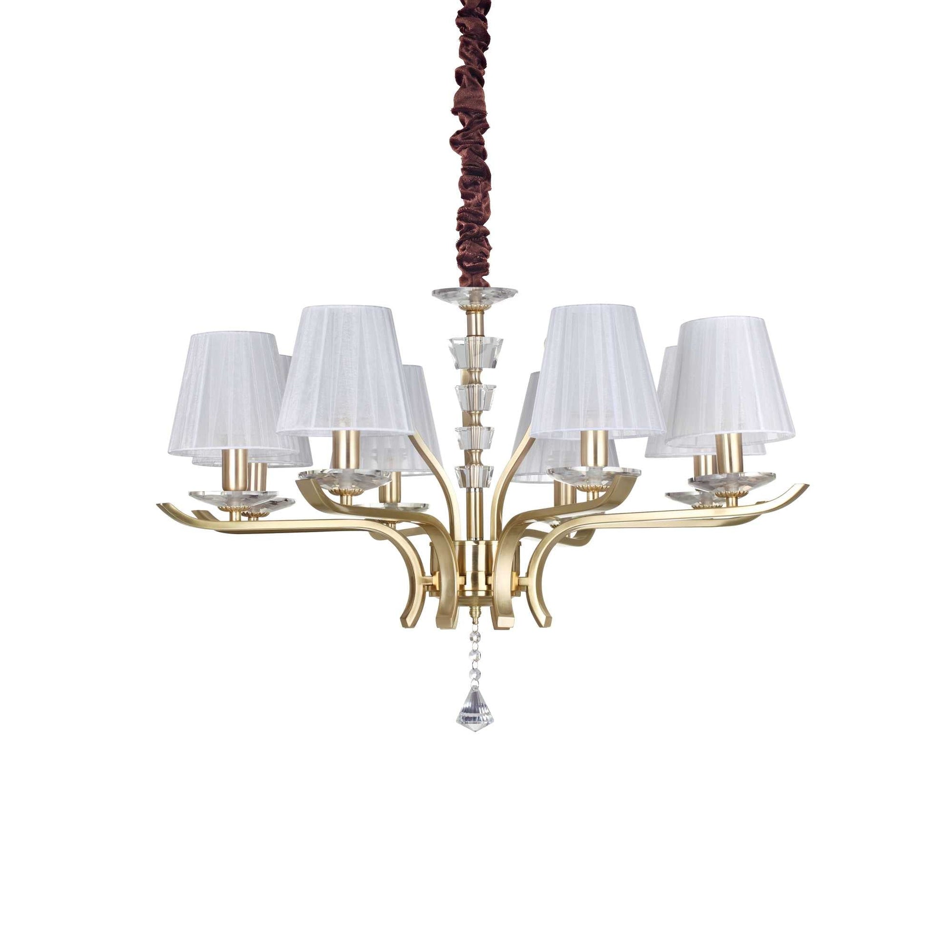 Pegaso Centre Light - White/Brass Finish - Cusack Lighting