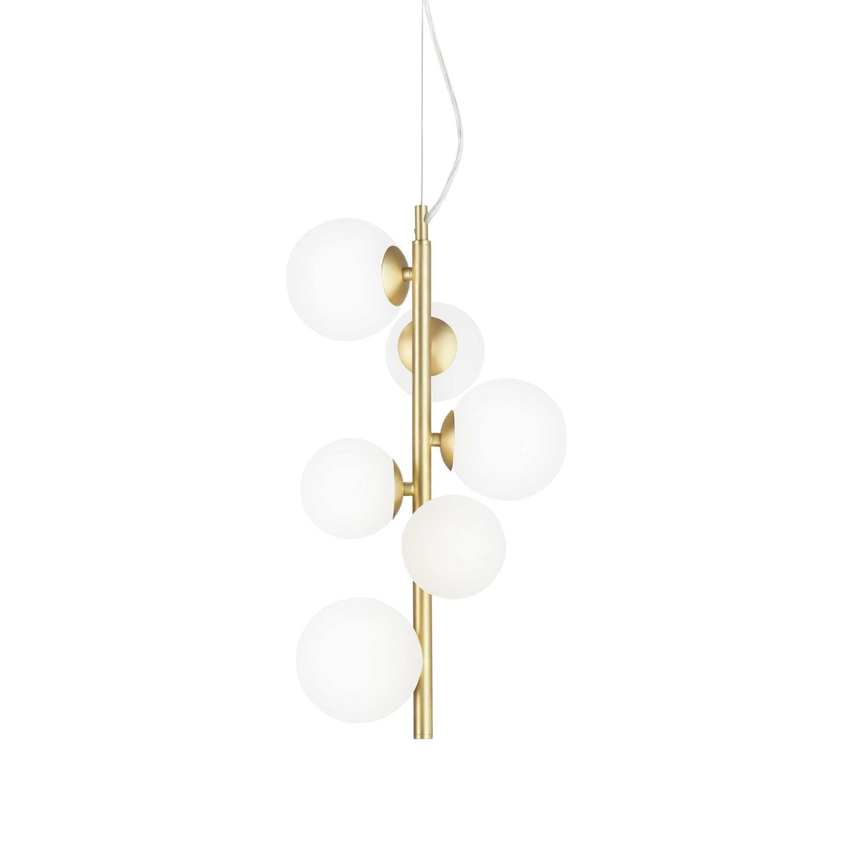 Perlage Centre Ceiling Light Fitting - Brass/Black Finish - Cusack Lighting