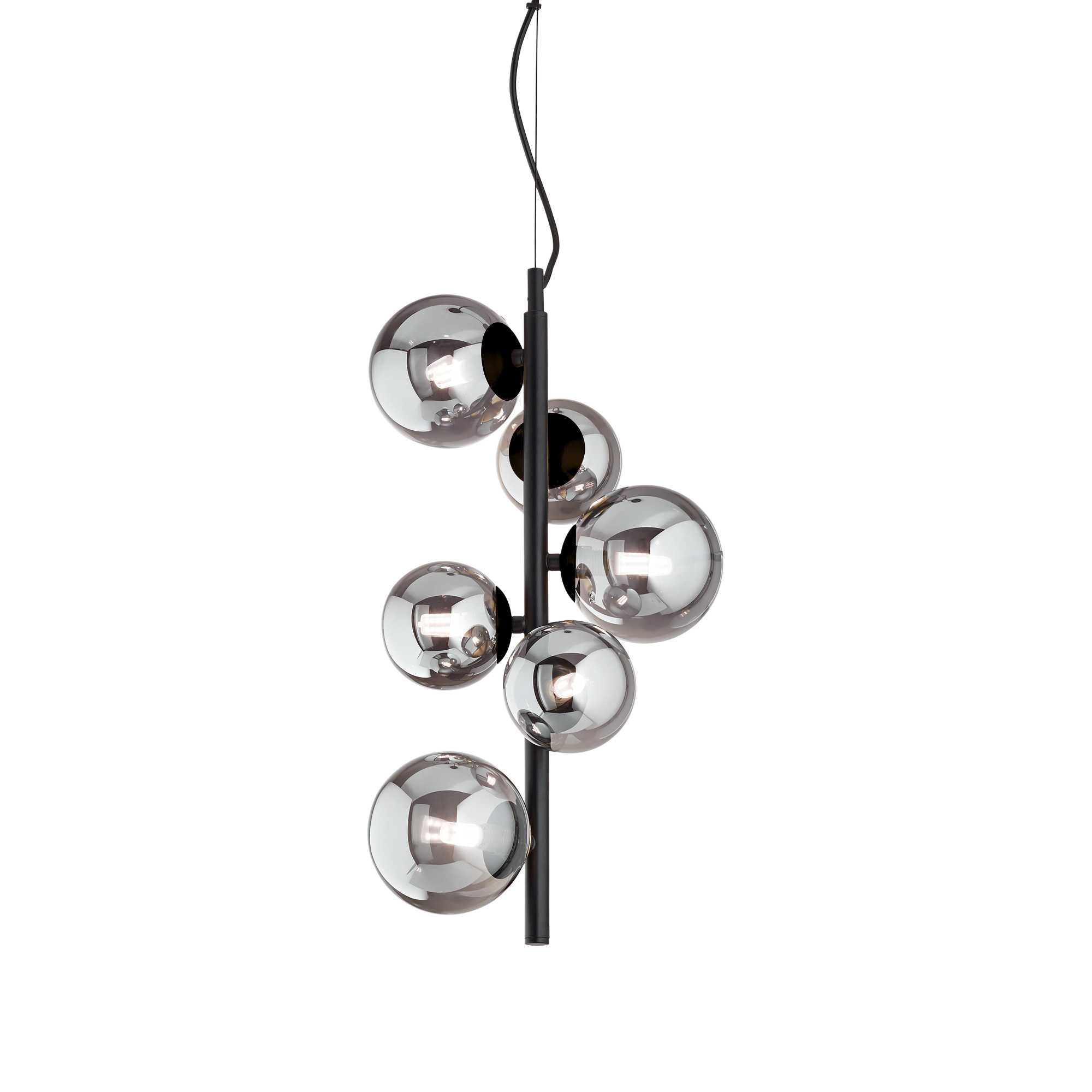 Perlage Centre Ceiling Light Fitting - Brass/Black Finish - Cusack Lighting
