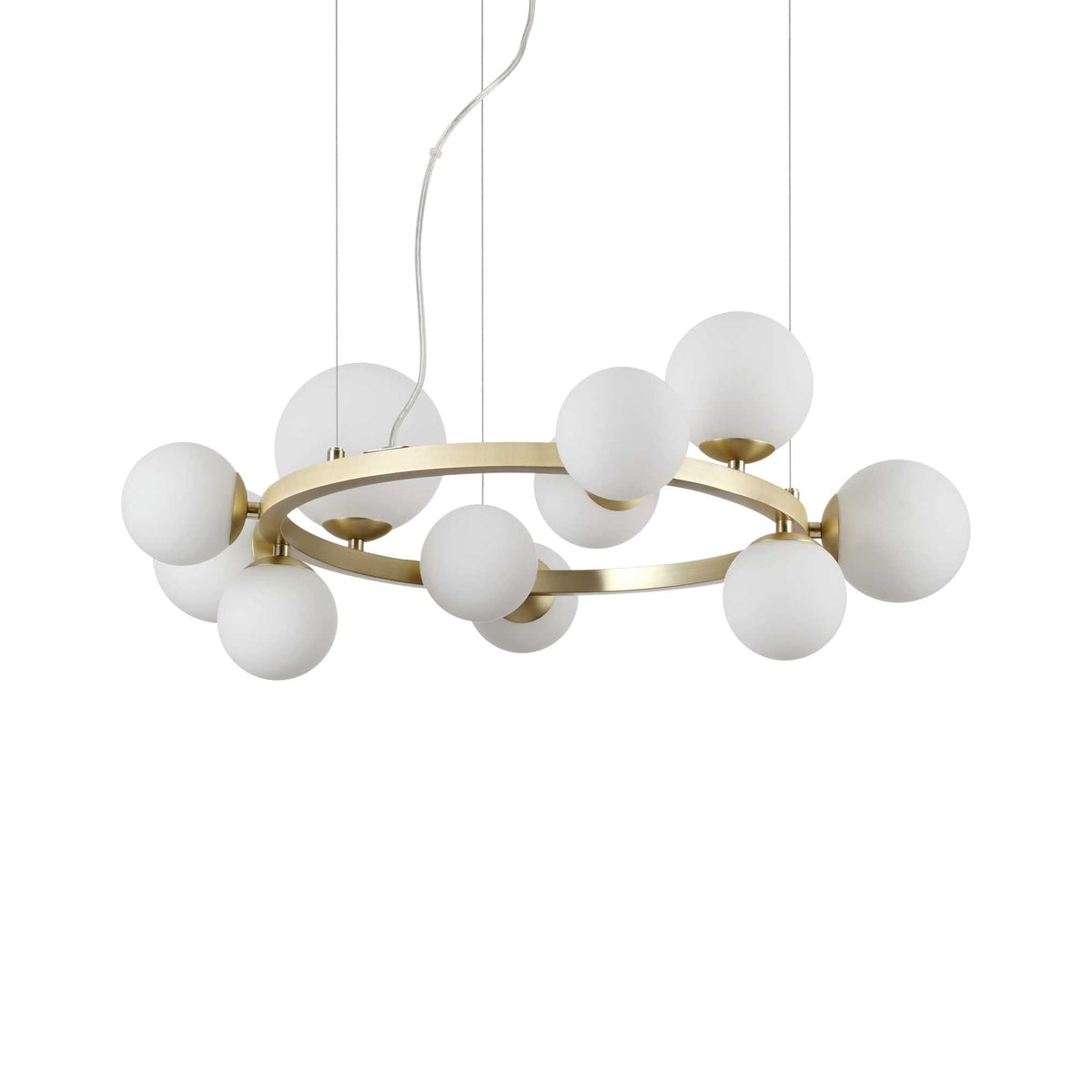 Perlage Centre Ceiling Light Fitting - Brass/Black Finish - Cusack Lighting