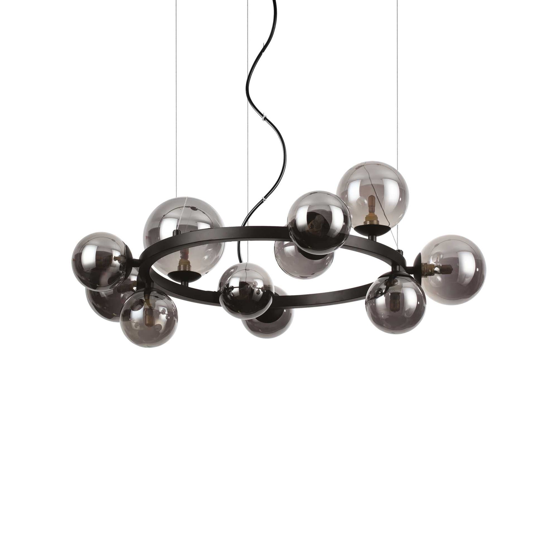 Perlage Centre Ceiling Light Fitting - Brass/Black Finish - Cusack Lighting