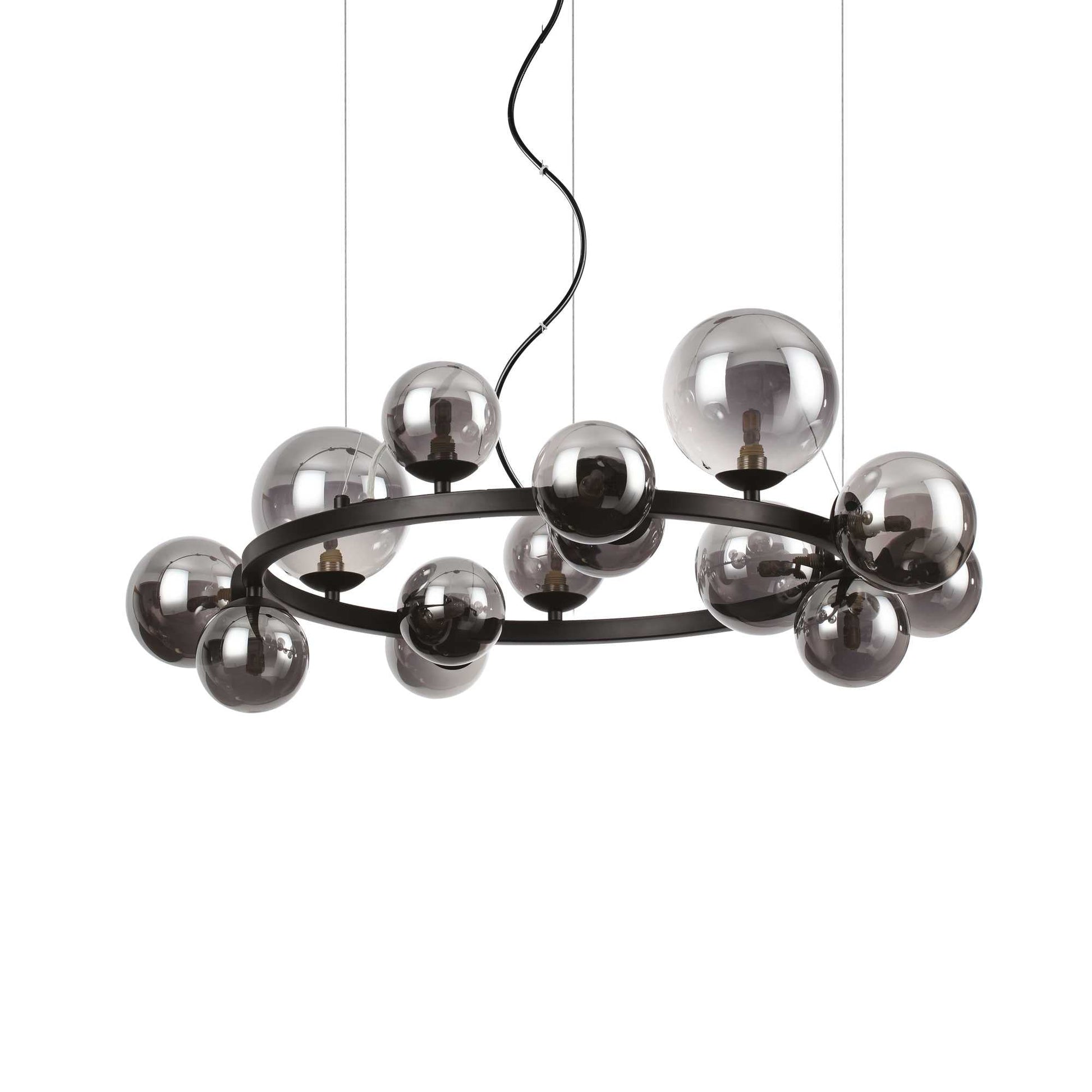 Perlage Centre Ceiling Light Fitting - Brass/Black Finish - Cusack Lighting
