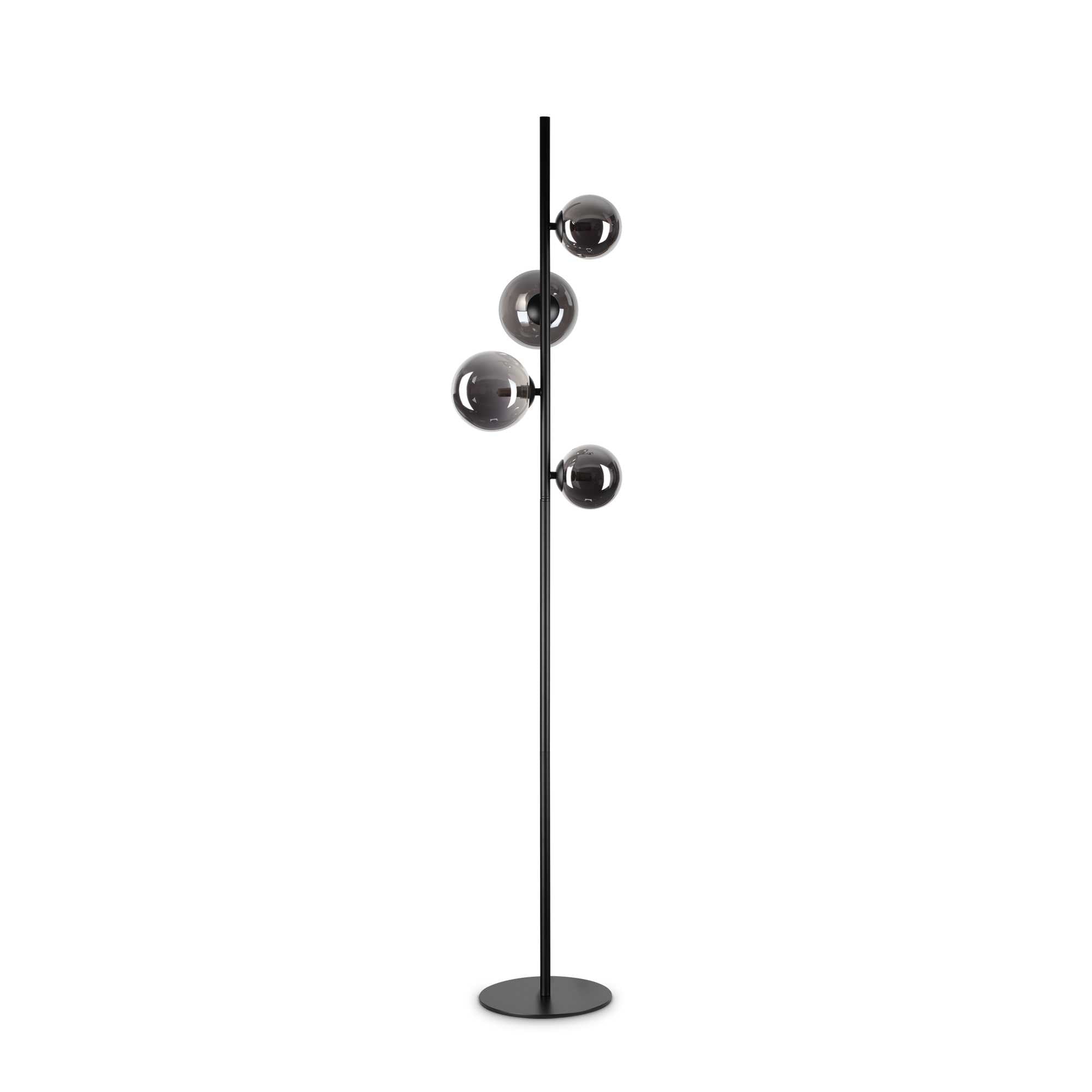 Perlage Floor Lamp - Brass/Black Finish - Cusack Lighting