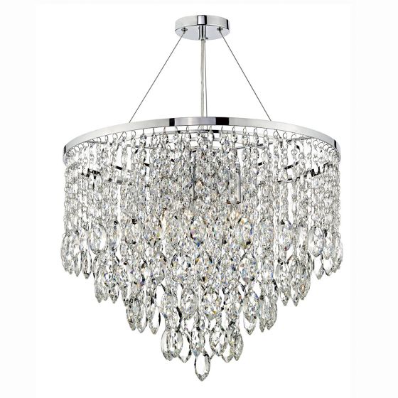 Pescara 5 Light Round Decorative Crystal Chandelier