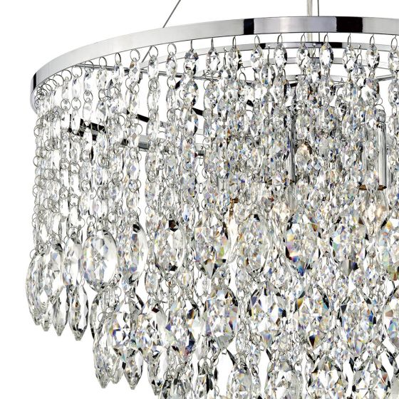 Pescara 5 Light Round Decorative Crystal Chandelier