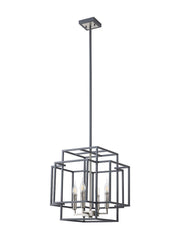 Pesaro Centre Ceiling Light, 4/8 x E14, Anthracite & Satin Nickel/Black & Gold