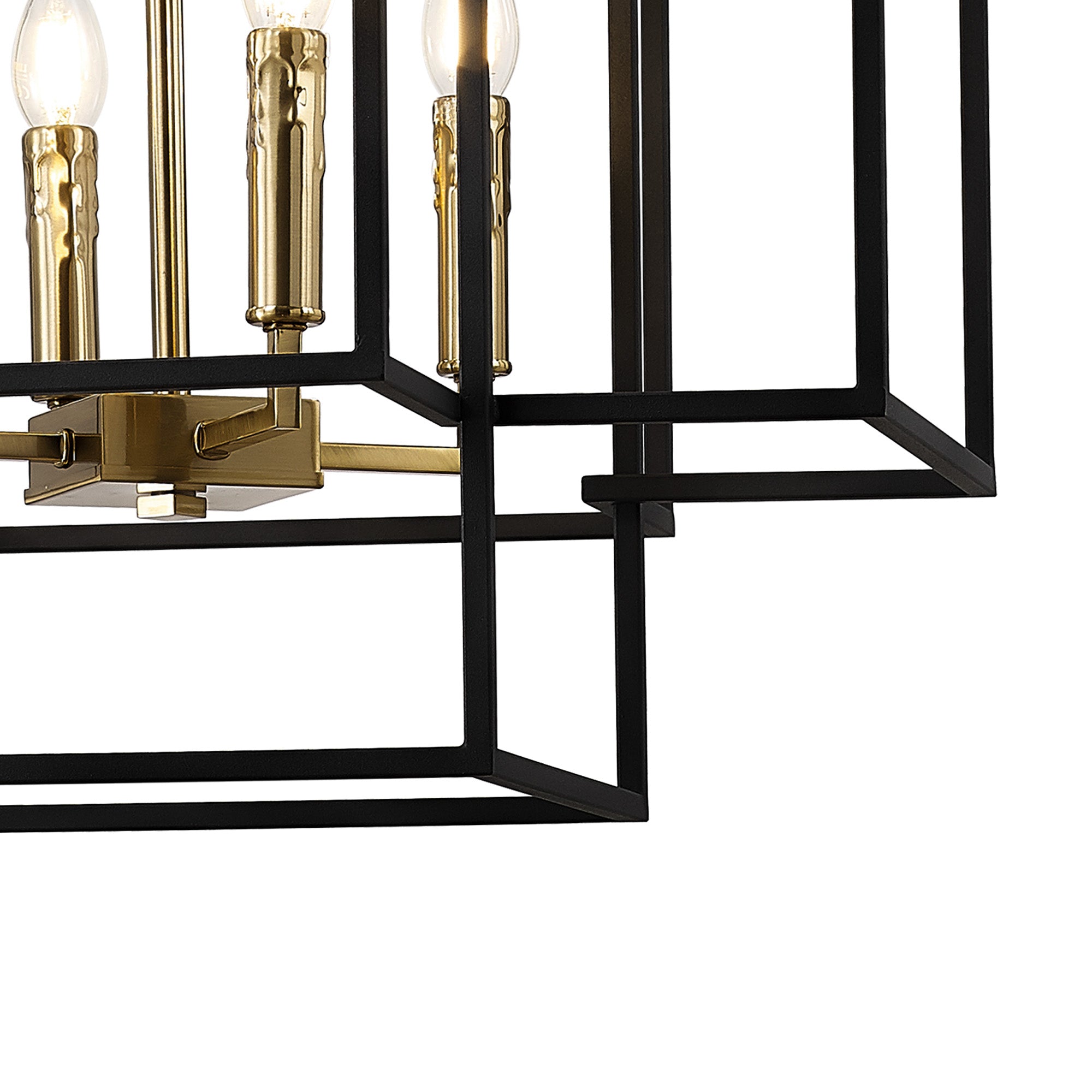 Pesaro Centre Ceiling Light, 4/8 x E14, Anthracite & Satin Nickel/Black & Gold