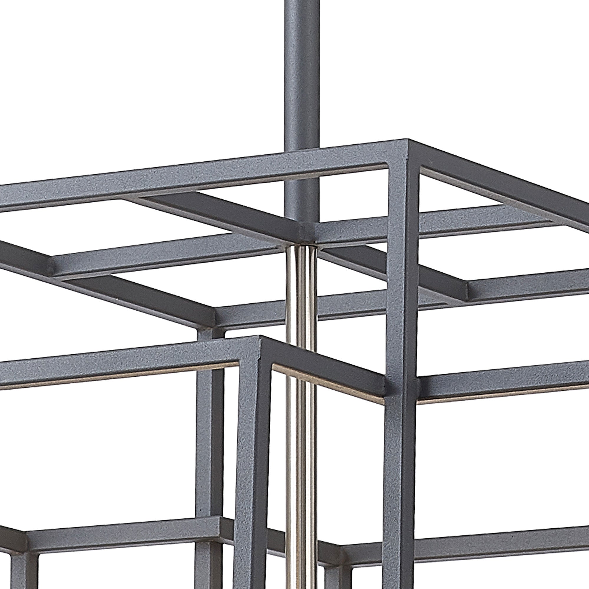 Pesaro Centre Ceiling Light, 4/8 x E14, Anthracite & Satin Nickel/Black & Gold