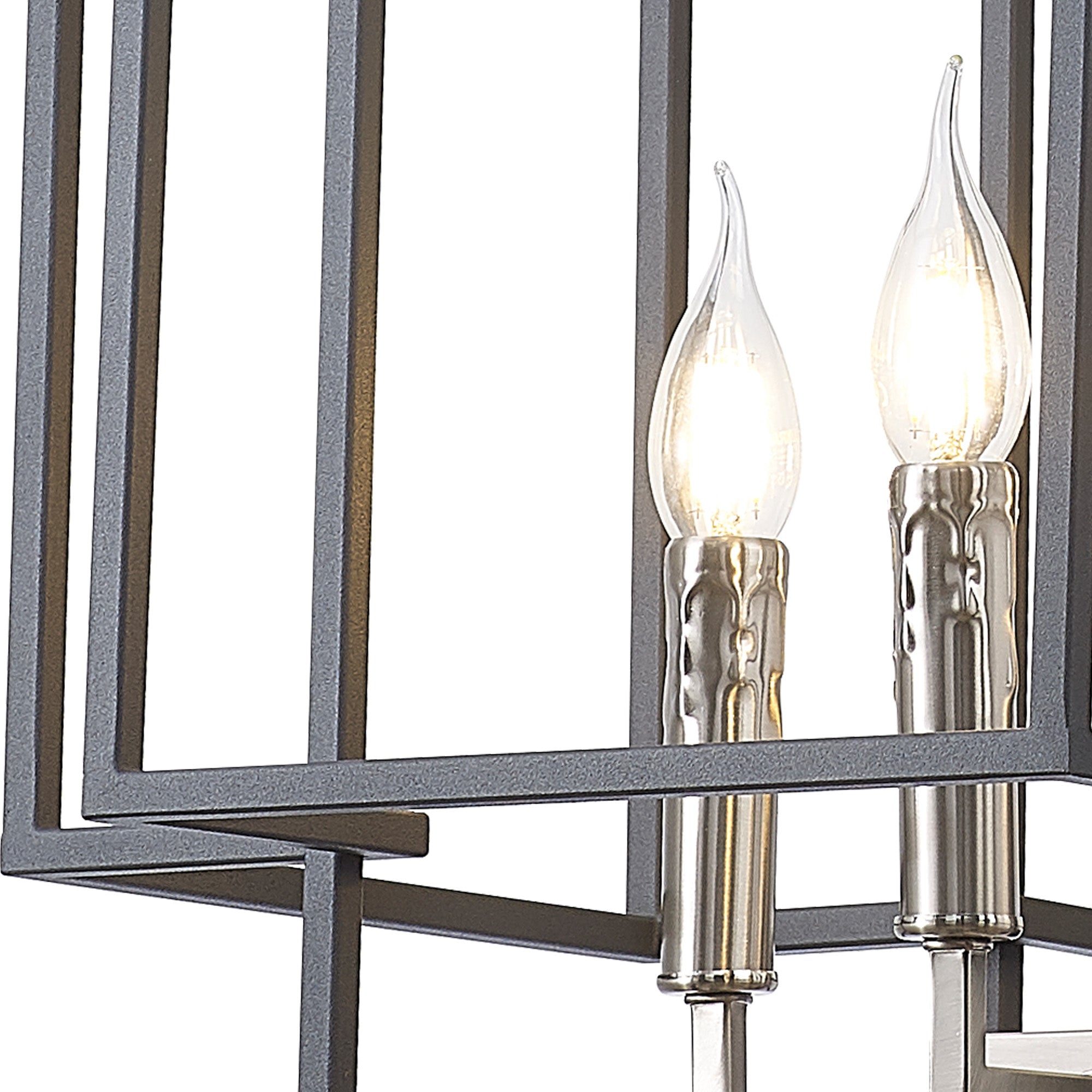 Pesaro Centre Ceiling Light, 4/8 x E14, Anthracite & Satin Nickel/Black & Gold
