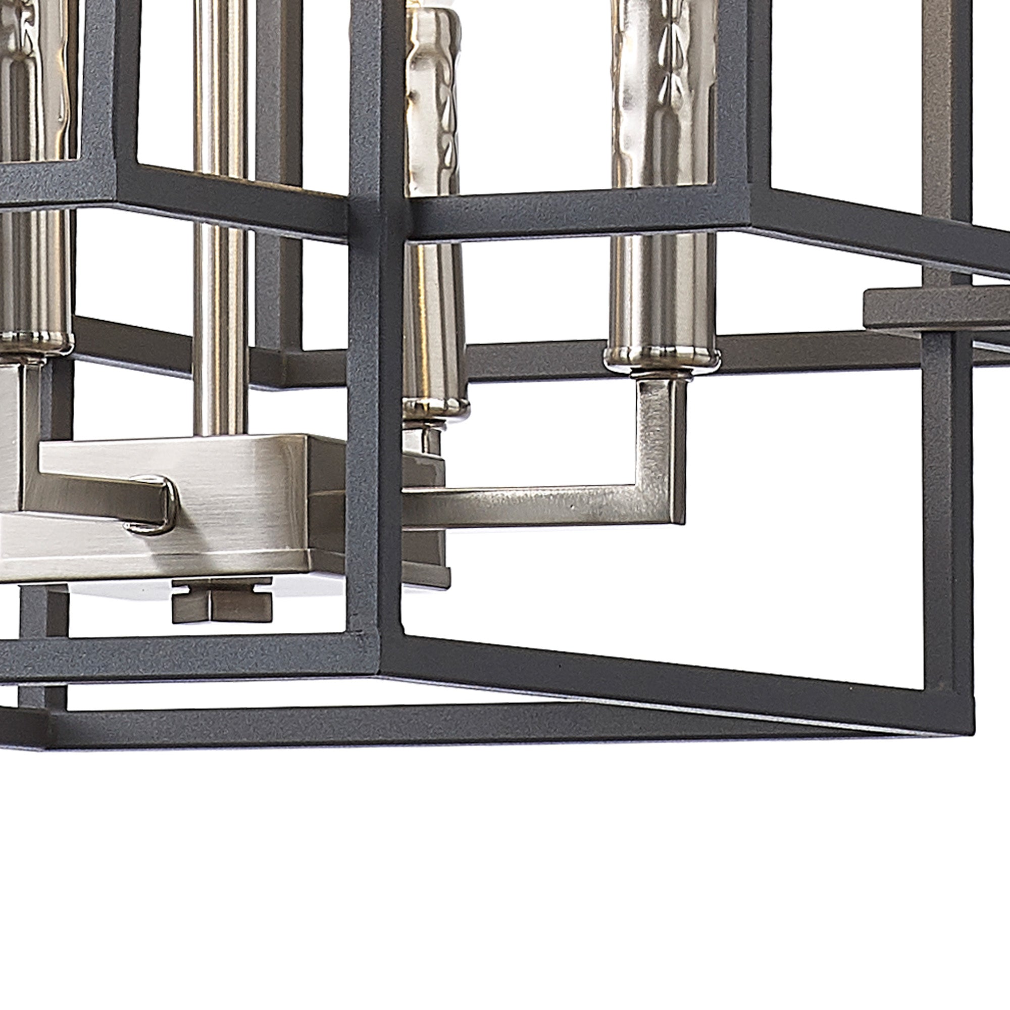 Pesaro Centre Ceiling Light, 4/8 x E14, Anthracite & Satin Nickel/Black & Gold