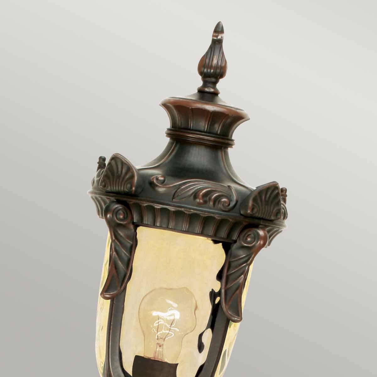 Philadelphia 1/3Lt Pillar - Old Bronze IP44 E27