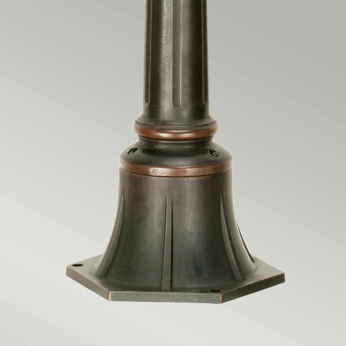 Philadelphia 1/3Lt Pillar - Old Bronze IP44 E27