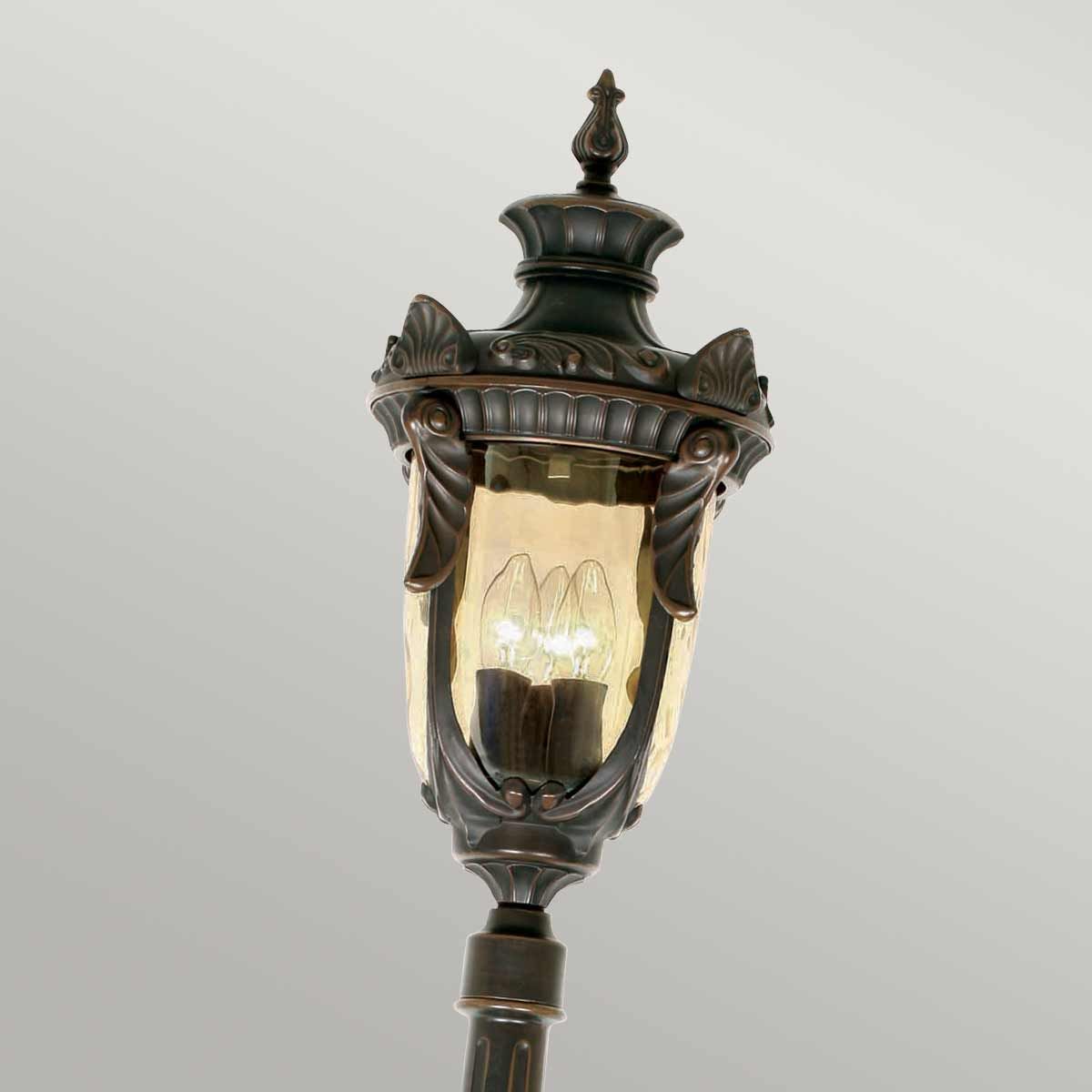 Philadelphia 1/3Lt Pillar - Old Bronze IP44 E27