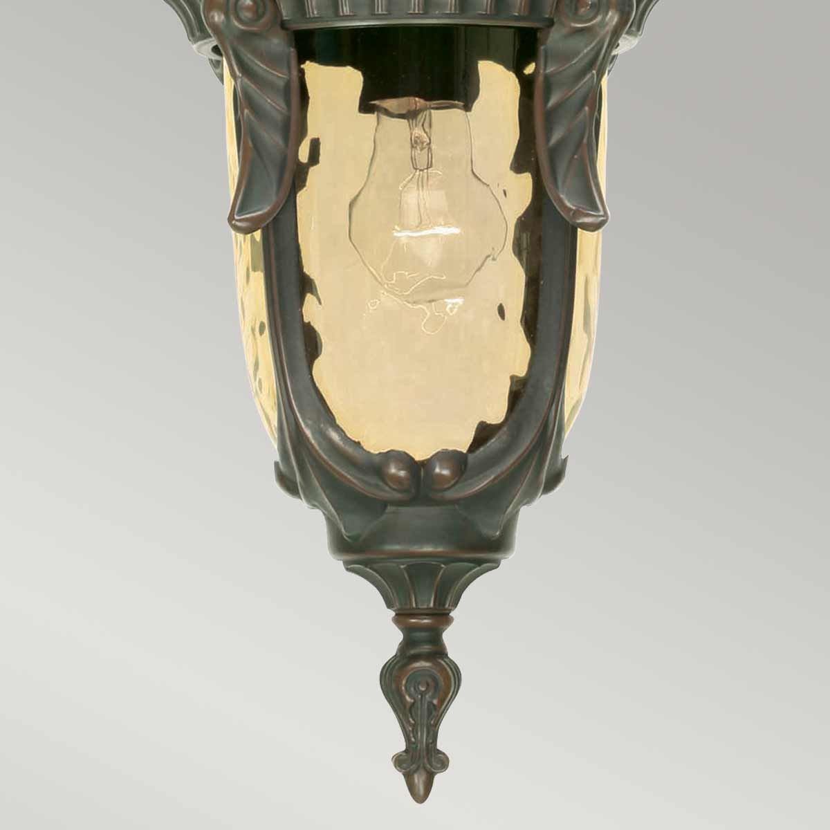 Philadelphia 1 Light Medium Chain Lantern - Old Bronze IP44 E27