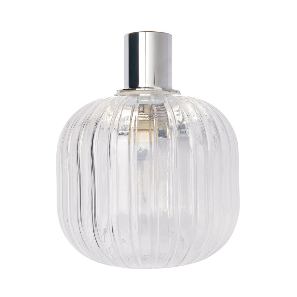 Scala 1lt Ribbed Bathroom Wall Light IP44- Chrome/ Satin Brass