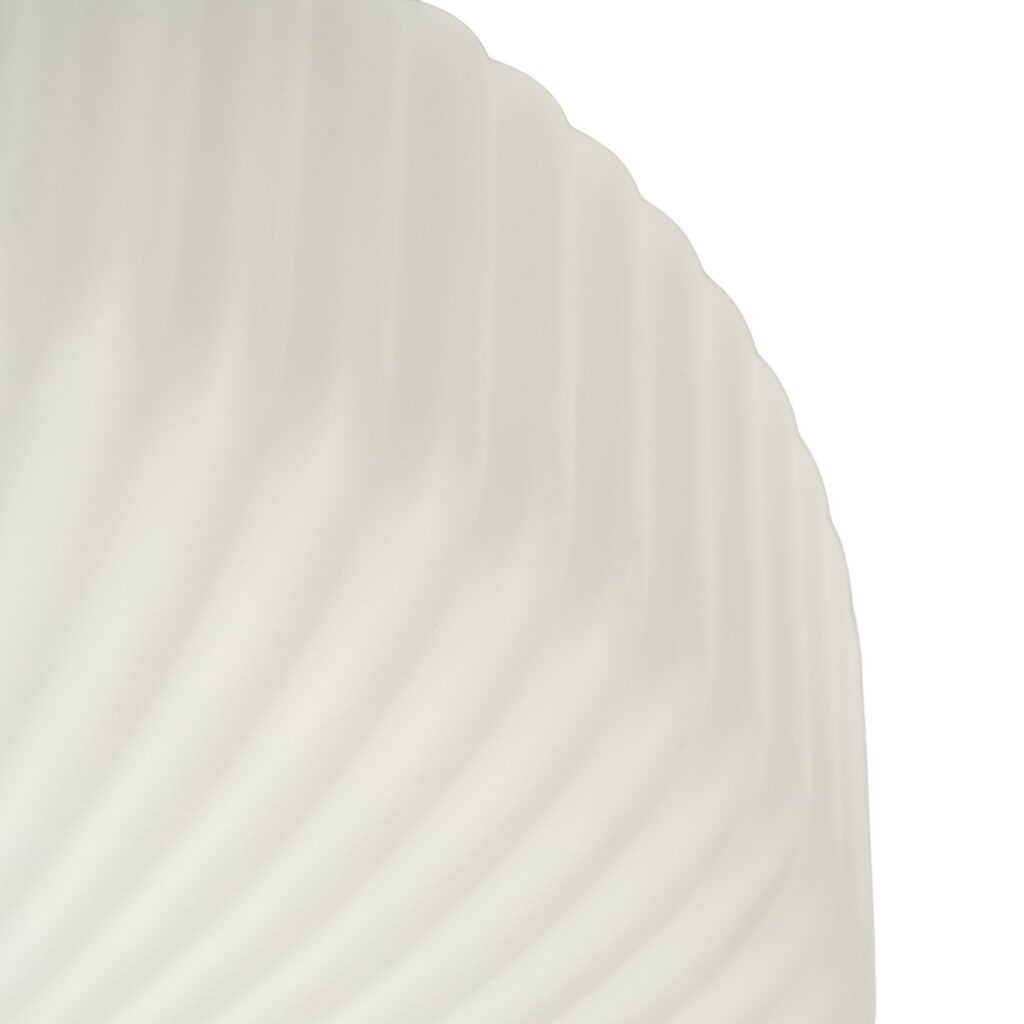 Scala 1lt Ribbed Flush Bathroom Light- Satin Brass/ Chrome