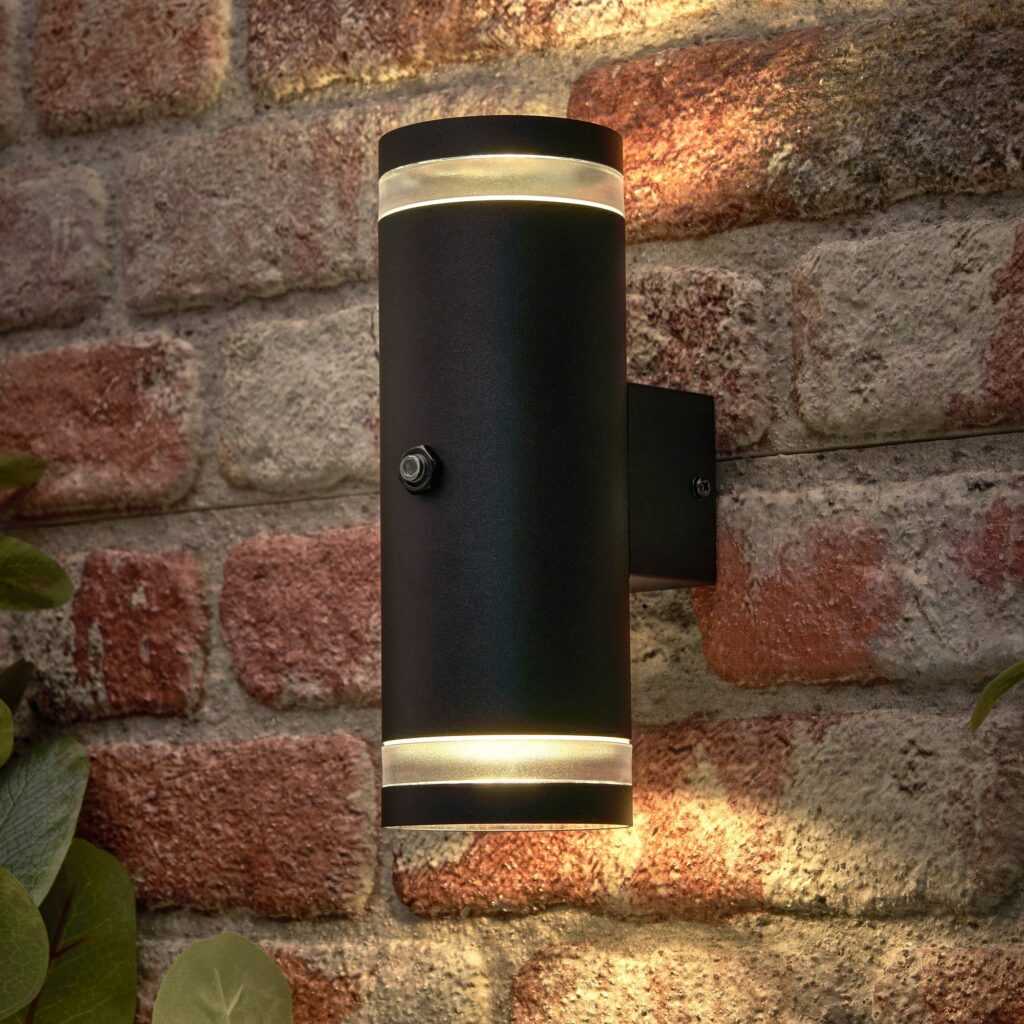 Grant LED Up & Down Wall Light- Black