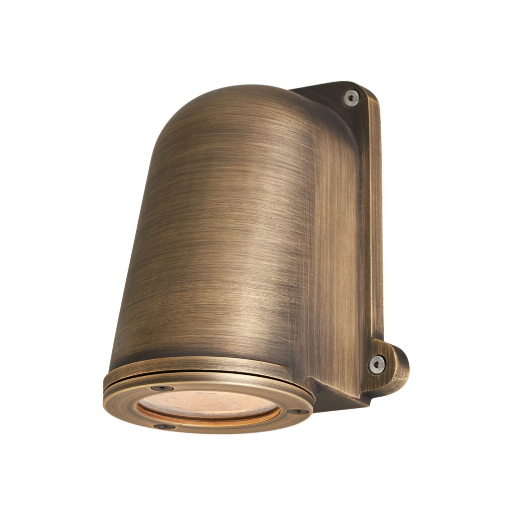 Spence Solid Brass GU10 Slim Bulkhead – Brass/ Polished Nickel/ Bronze