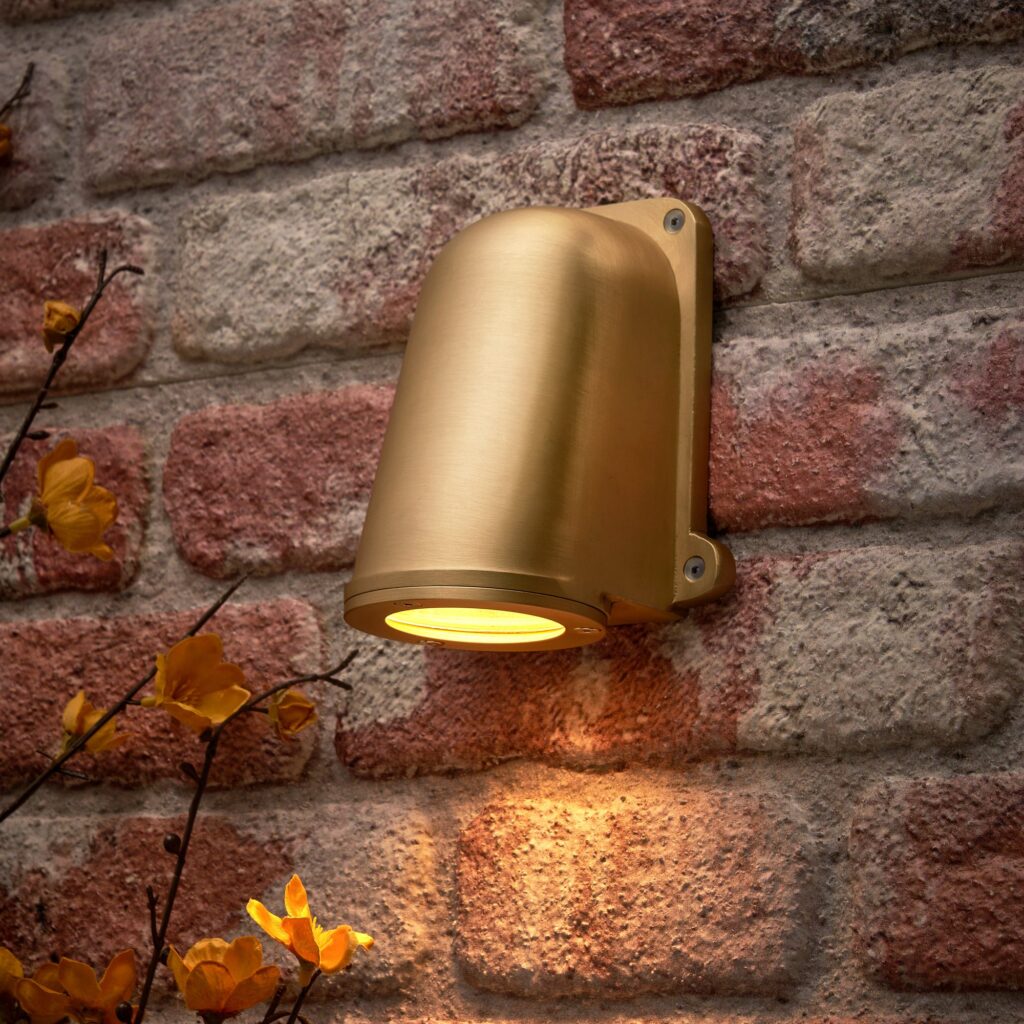 Spence Solid Brass GU10 Slim Bulkhead – Brass/ Polished Nickel/ Bronze