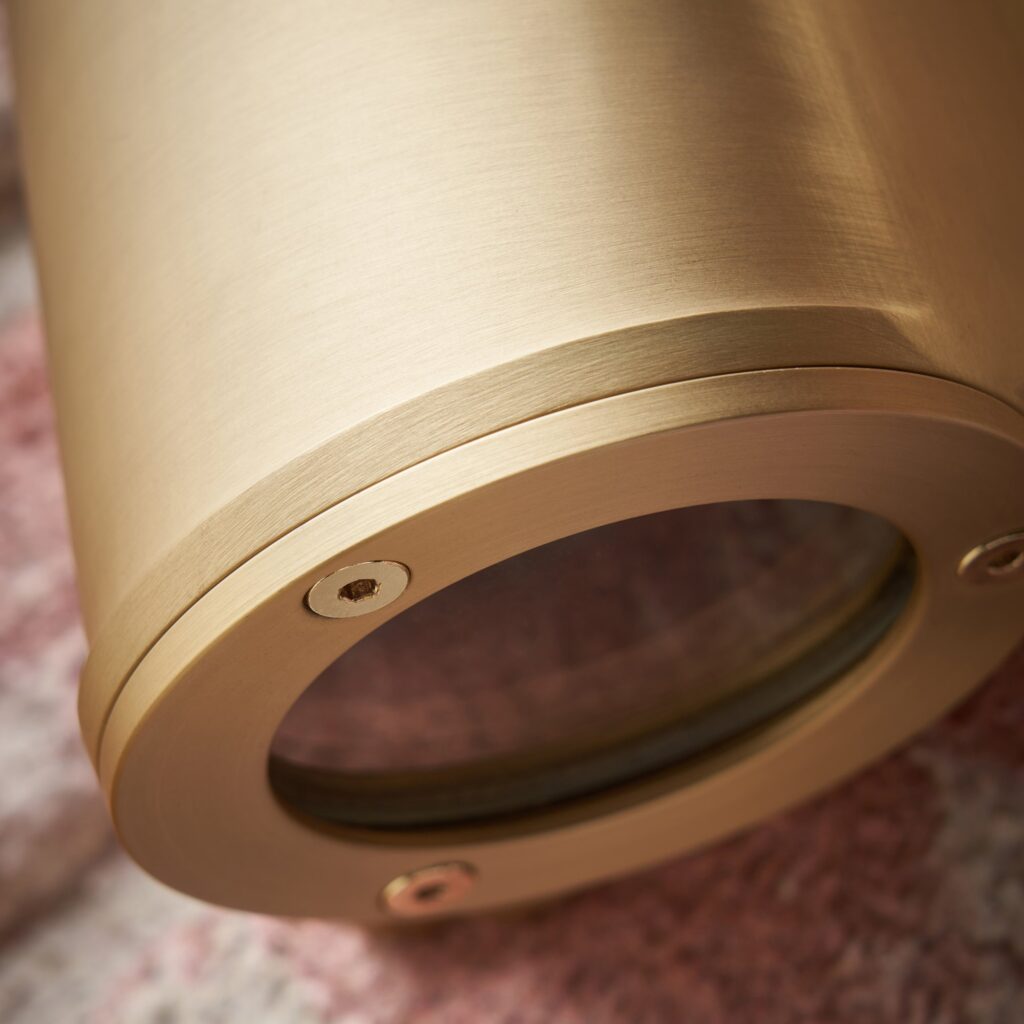Spence Solid Brass GU10 Slim Bulkhead – Brass/ Polished Nickel/ Bronze