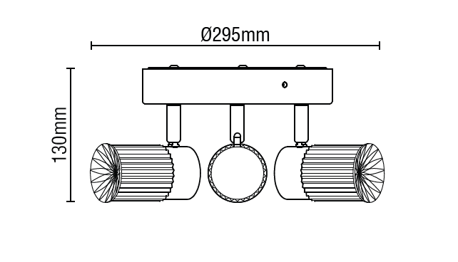 Bizet 15w LED 3light Plate Adjustable Spot CCT- Satin Brass/ Chrome