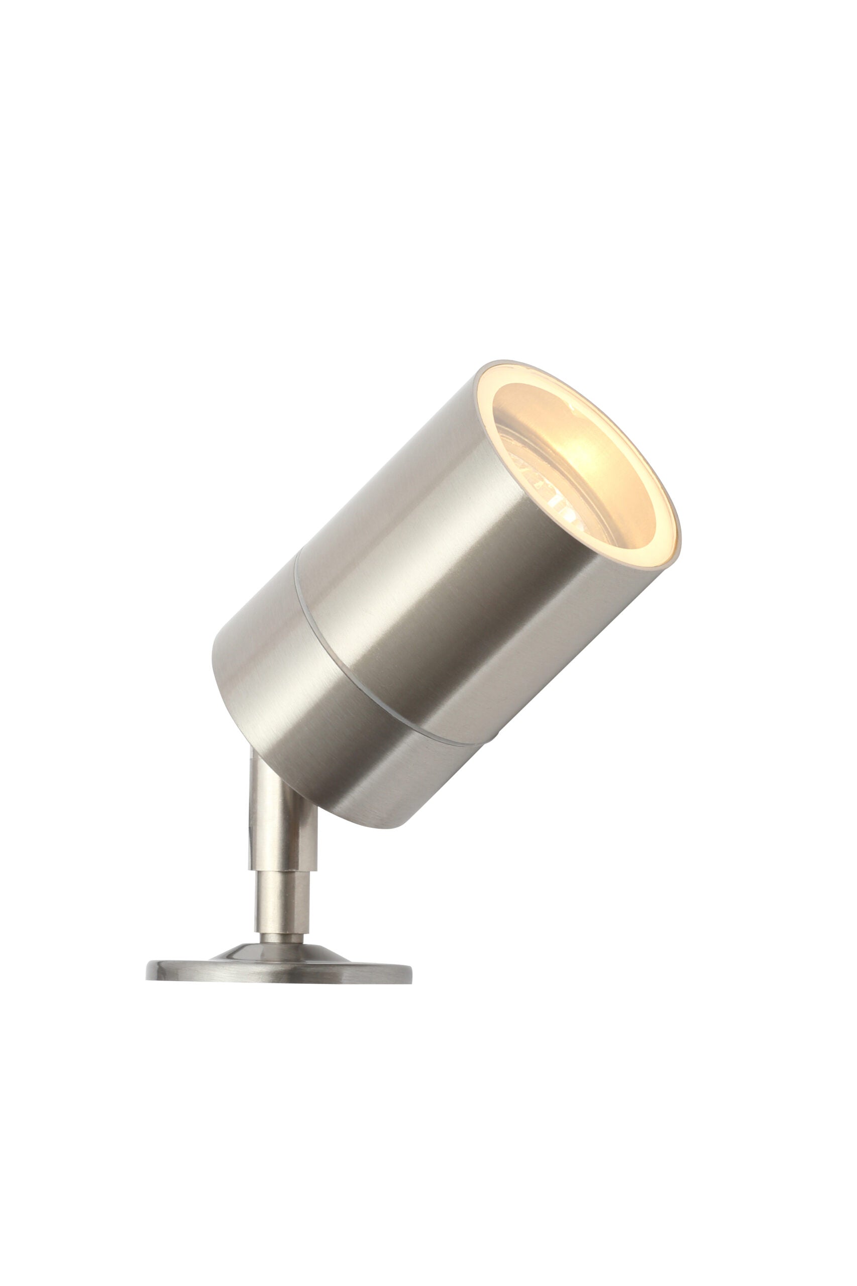 Leto Outdoor Spike Light- Black/ Stainless Steel Finish