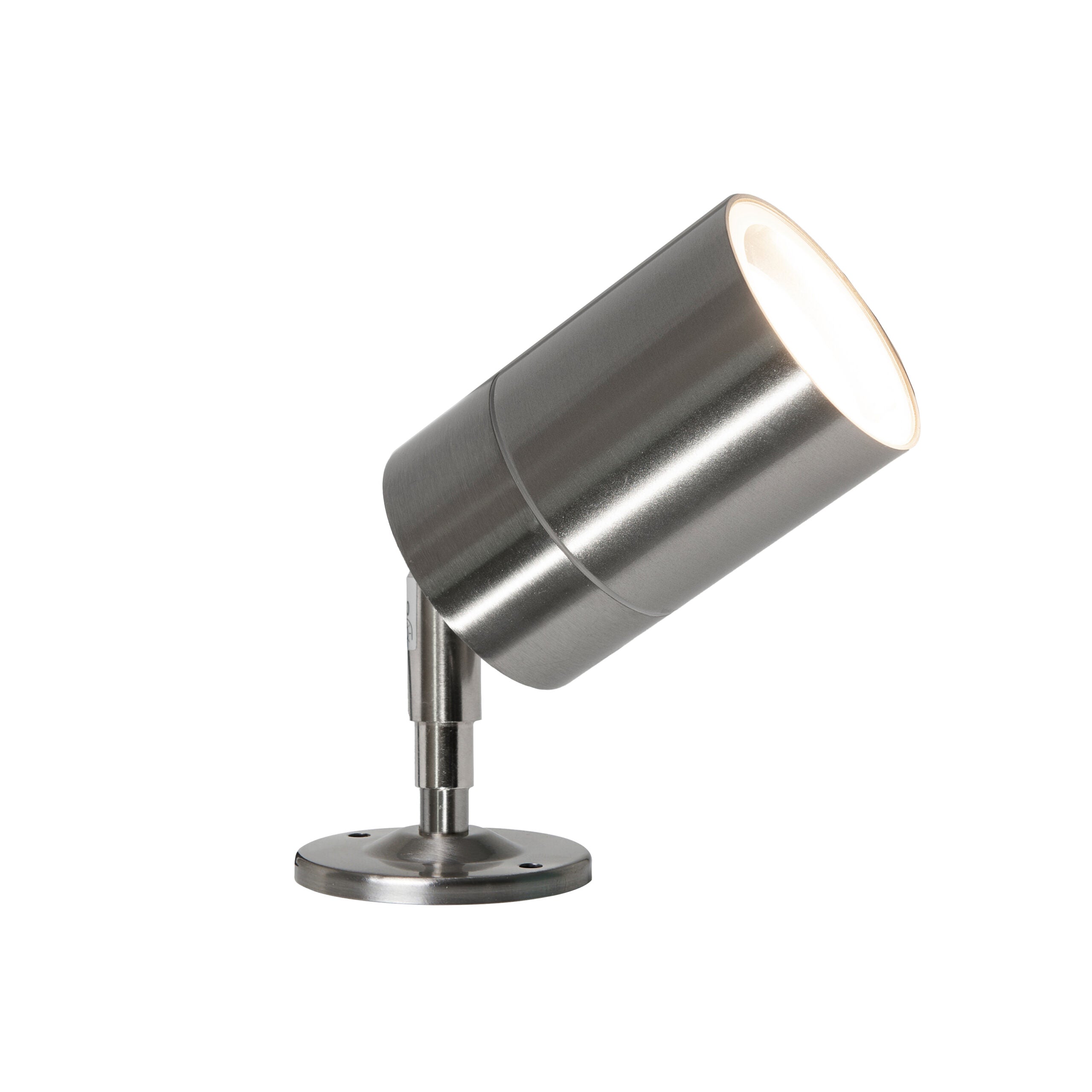 Leto Outdoor Spike Light- Black/ Stainless Steel Finish