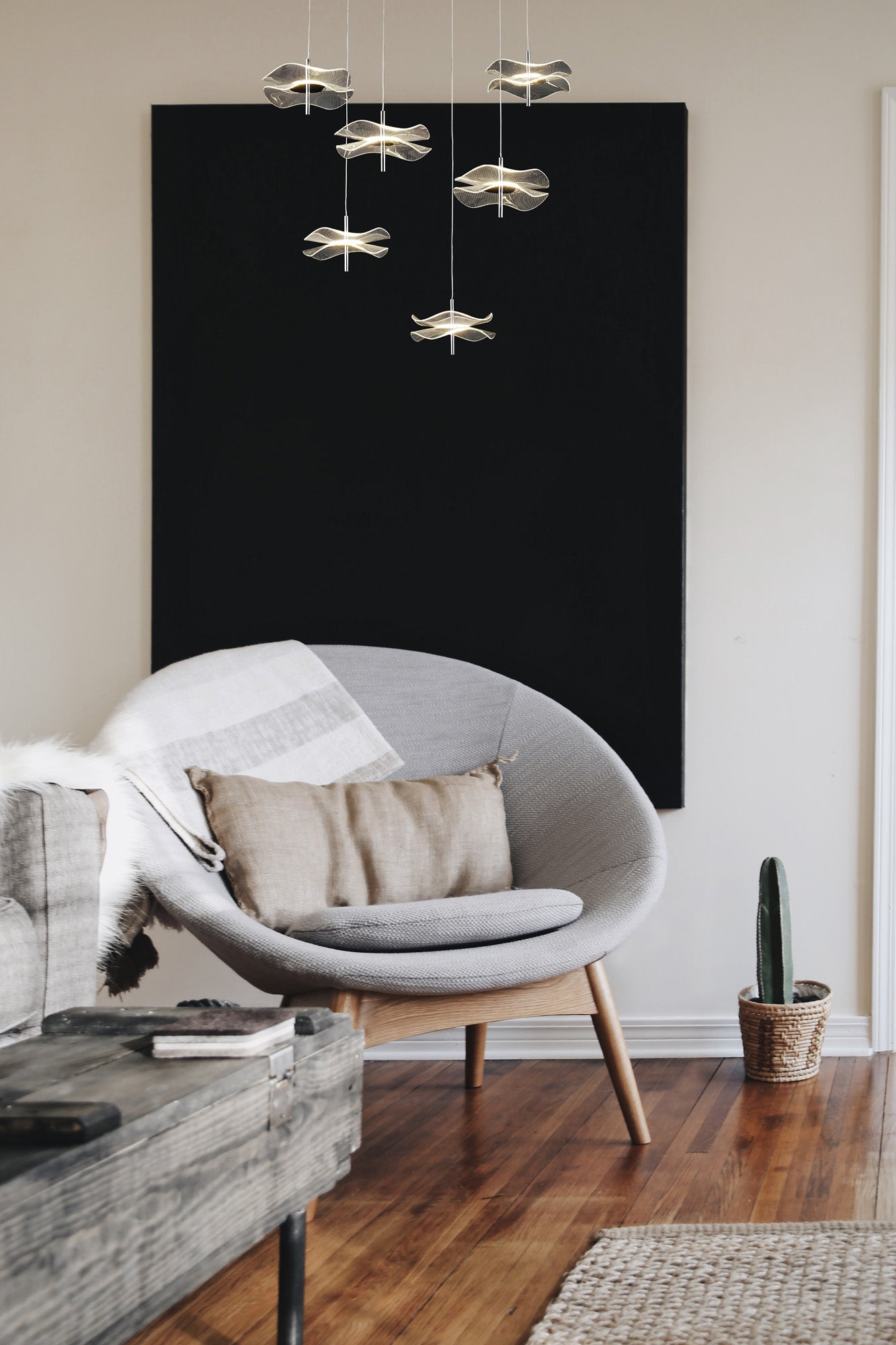 Pisa Cluster Ceiling Light, 6 x 6W LED, 4000K, 2800lm, Polished Chrome, 3yrs Warranty