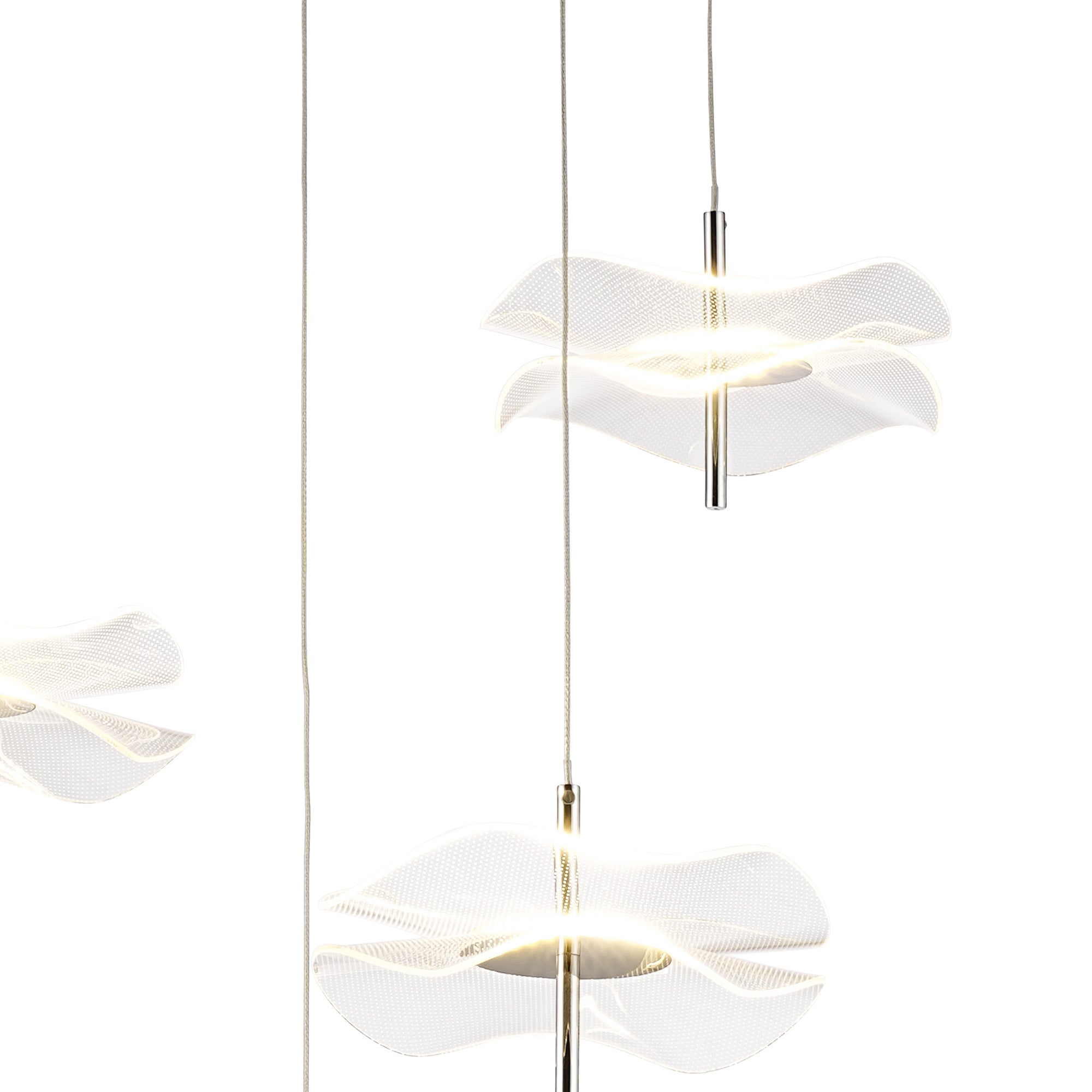 Pisa Cluster Ceiling Light, 6 x 6W LED, 4000K, 2800lm, Polished Chrome, 3yrs Warranty