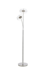 Pisa Floor Lamp, 2 x 6W LED, 4000K, 920lm, Polished Chrome, 3yrs Warranty