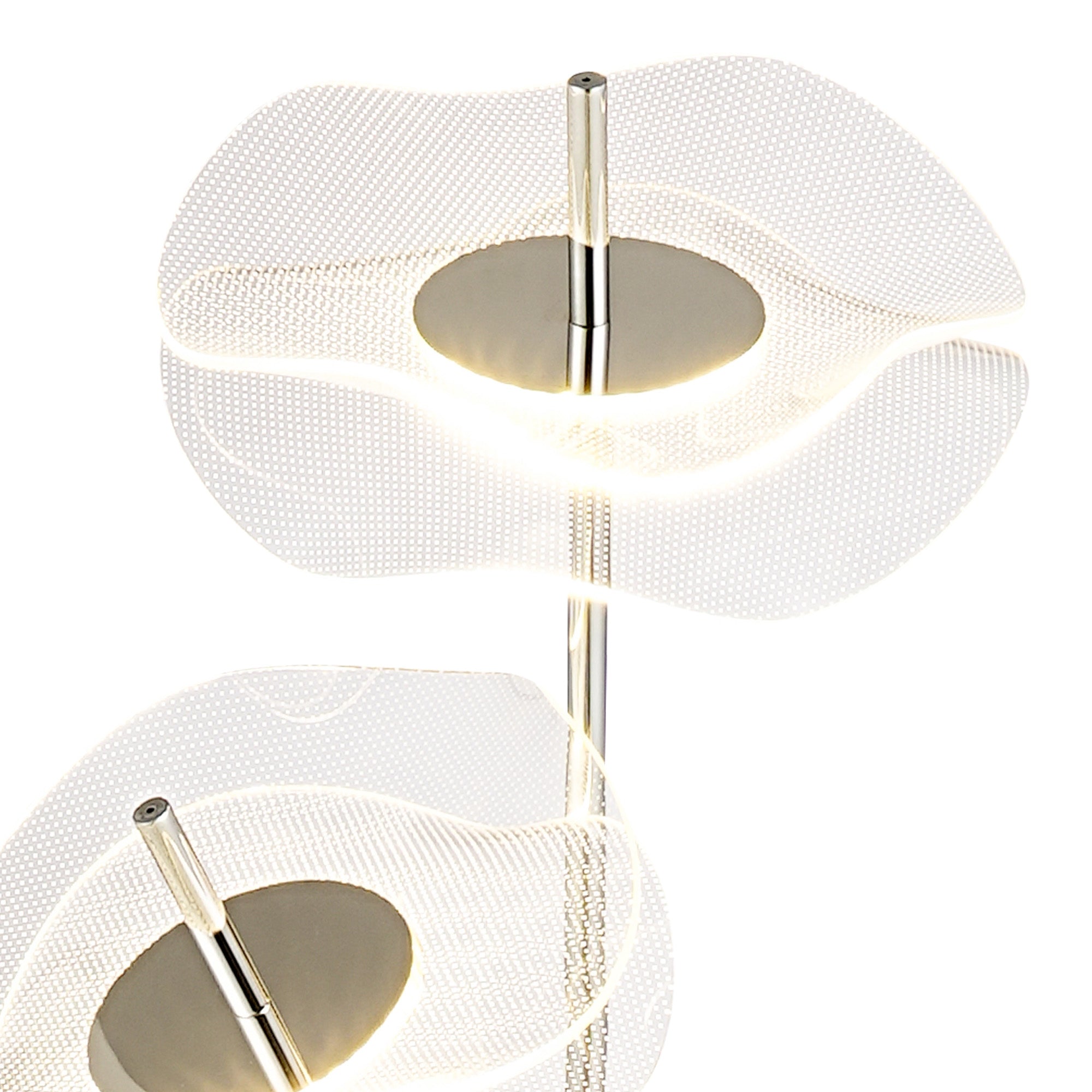 Pisa Floor Lamp, 2 x 6W LED, 4000K, 920lm, Polished Chrome, 3yrs Warranty