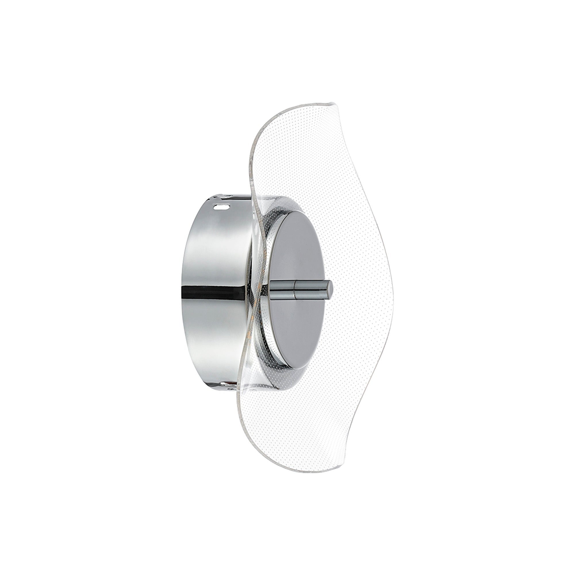 Pisa Indoor LED Wall Light, 1 x 6W LED, 4000K, 460lm, Polished Chrome, 3yrs Warranty