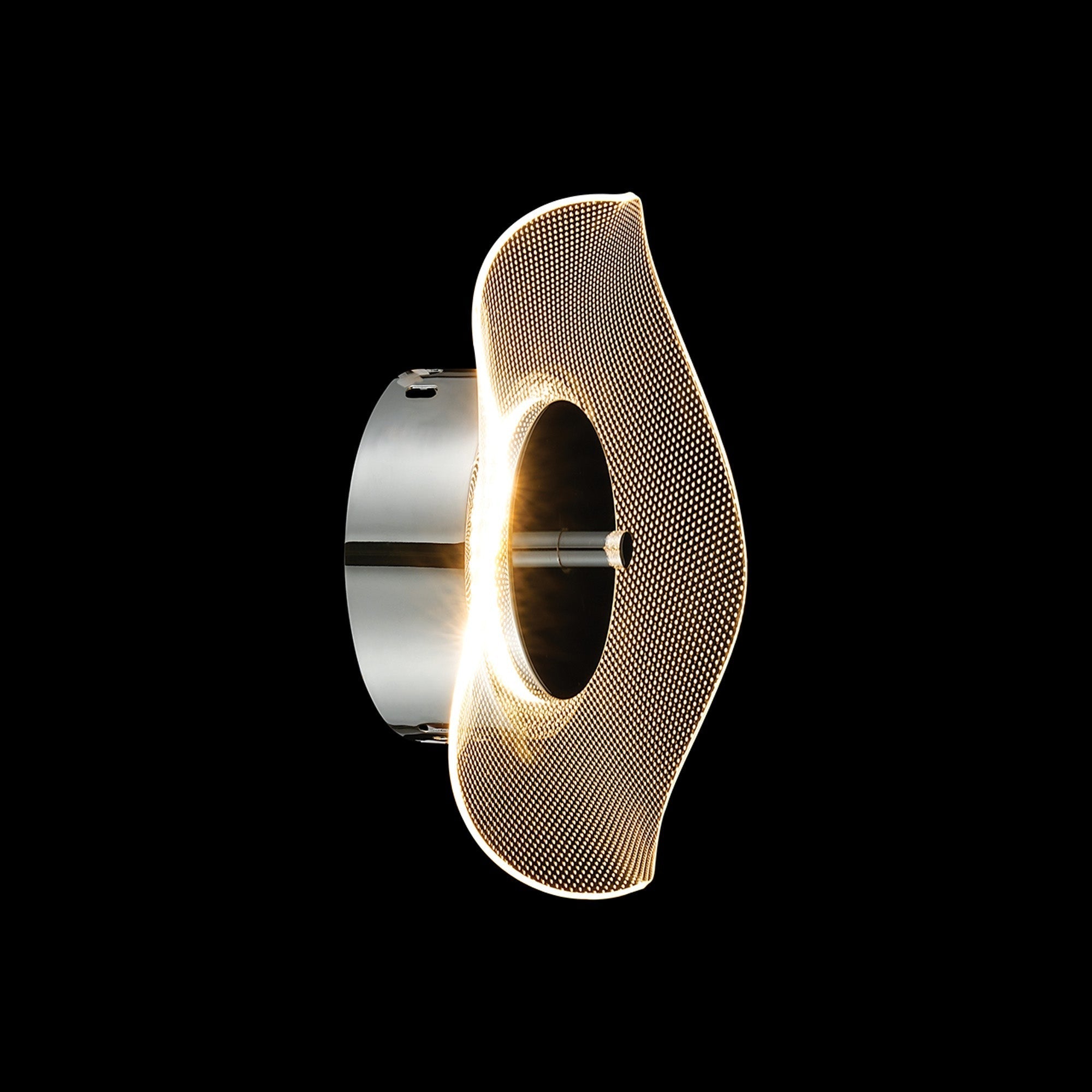 Pisa Indoor LED Wall Light, 1 x 6W LED, 4000K, 460lm, Polished Chrome, 3yrs Warranty