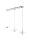 Pisa Kitchen Linear LED Light, 3 x 6W LED, 4000K, 1500lm, Polished Chrome, 3yrs Warranty