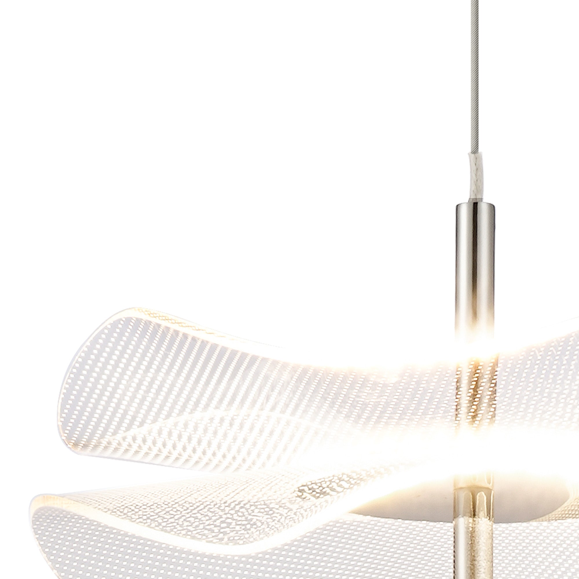 Pisa LED Hanging Light, 1 x 6W LED, 4000K, 460lm, Polished Chrome, 3yrs Warranty