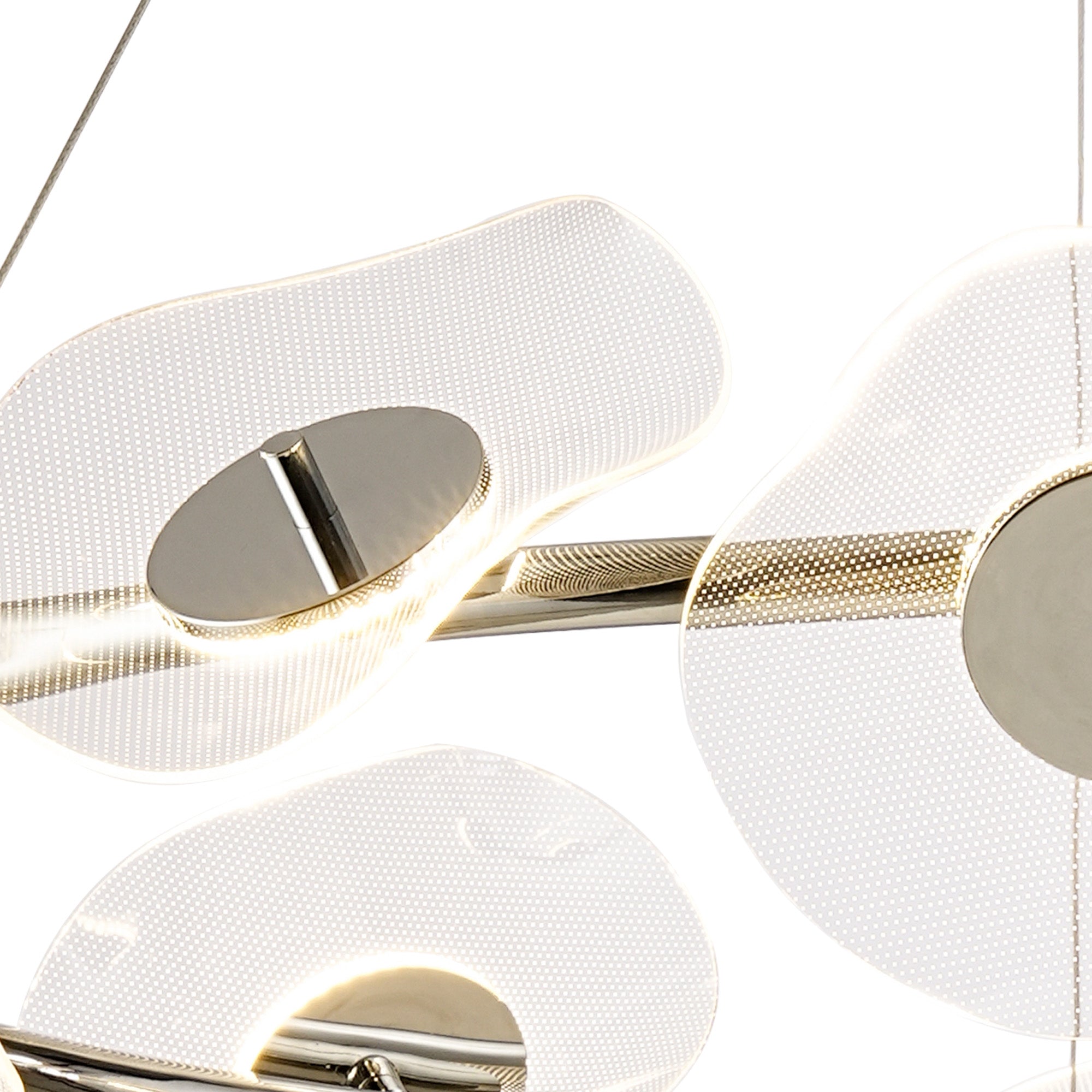 Pisa Ring LED Hanging Light, 8/12 x 6W LED, 4000K ,3700lm, Polished Chrome, 3yrs Warranty