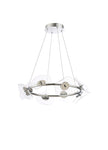 Pisa Ring LED Hanging Light, 8/12 x 6W LED, 4000K ,3700lm, Polished Chrome, 3yrs Warranty