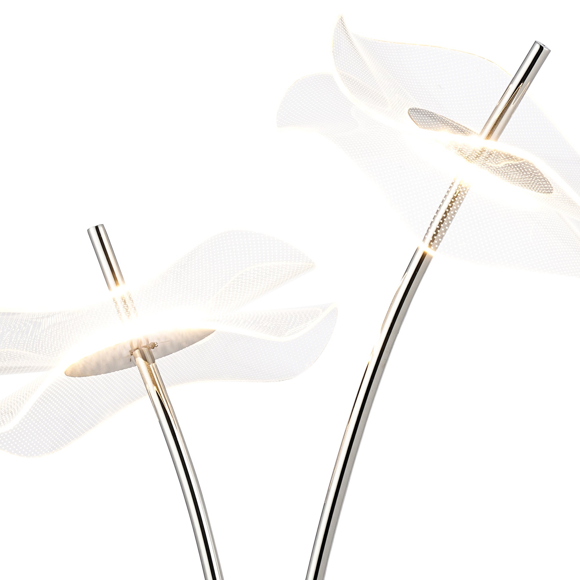 Pisa Table Lamp, 1/2 x 6W LED, 4000K, Polished Chrome, 3yrs Warranty