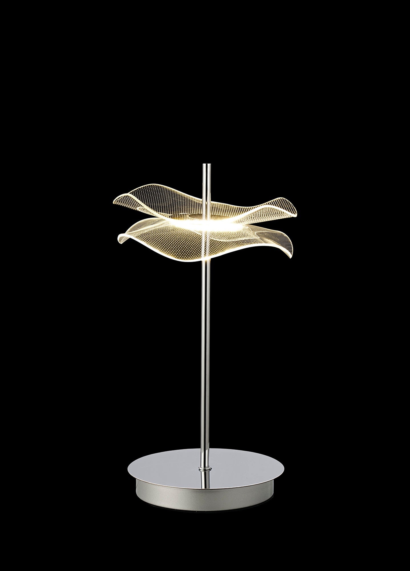 Pisa Table Lamp, 1/2 x 6W LED, 4000K, Polished Chrome, 3yrs Warranty