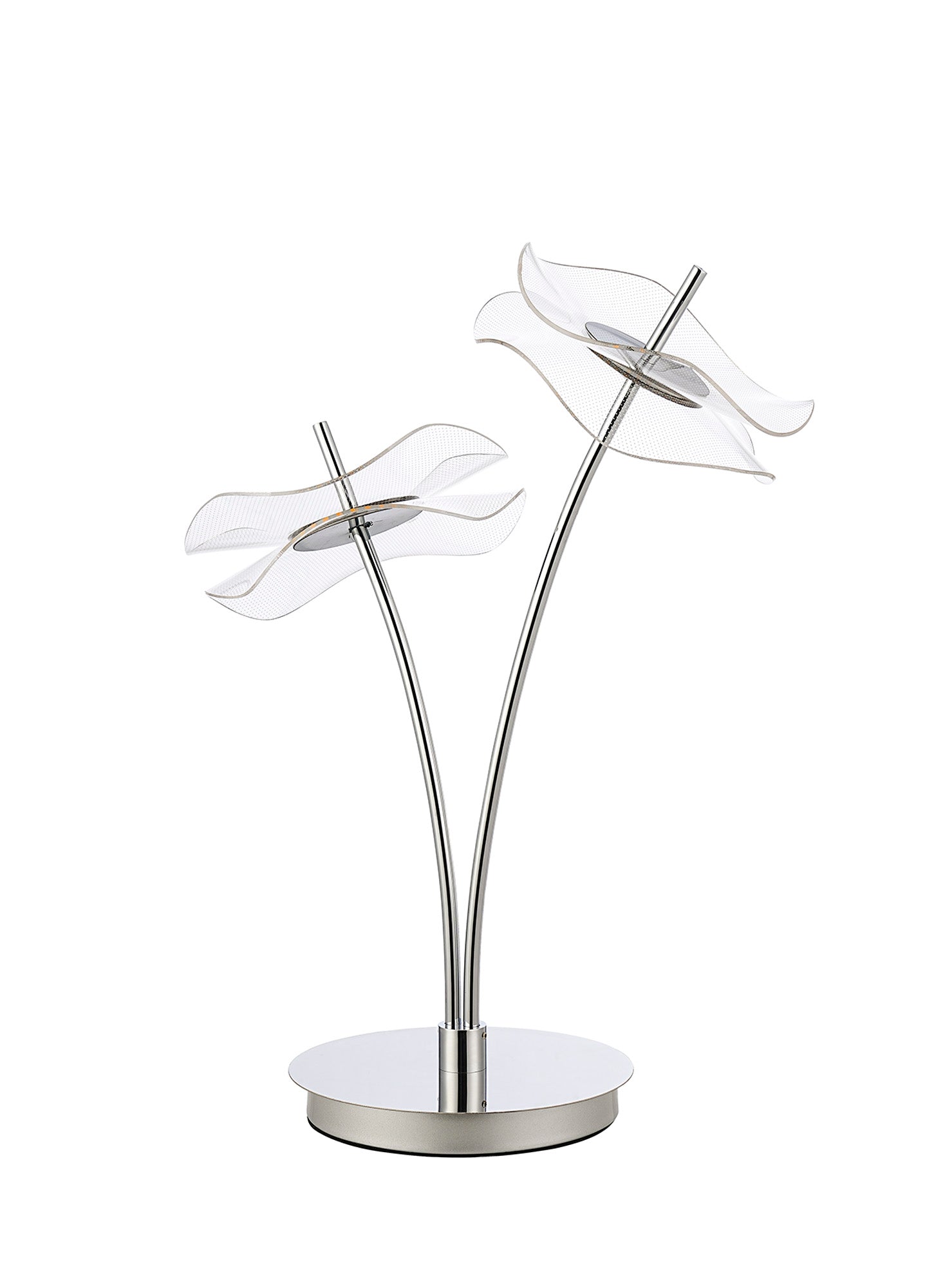 Pisa Table Lamp, 1/2 x 6W LED, 4000K, Polished Chrome, 3yrs Warranty