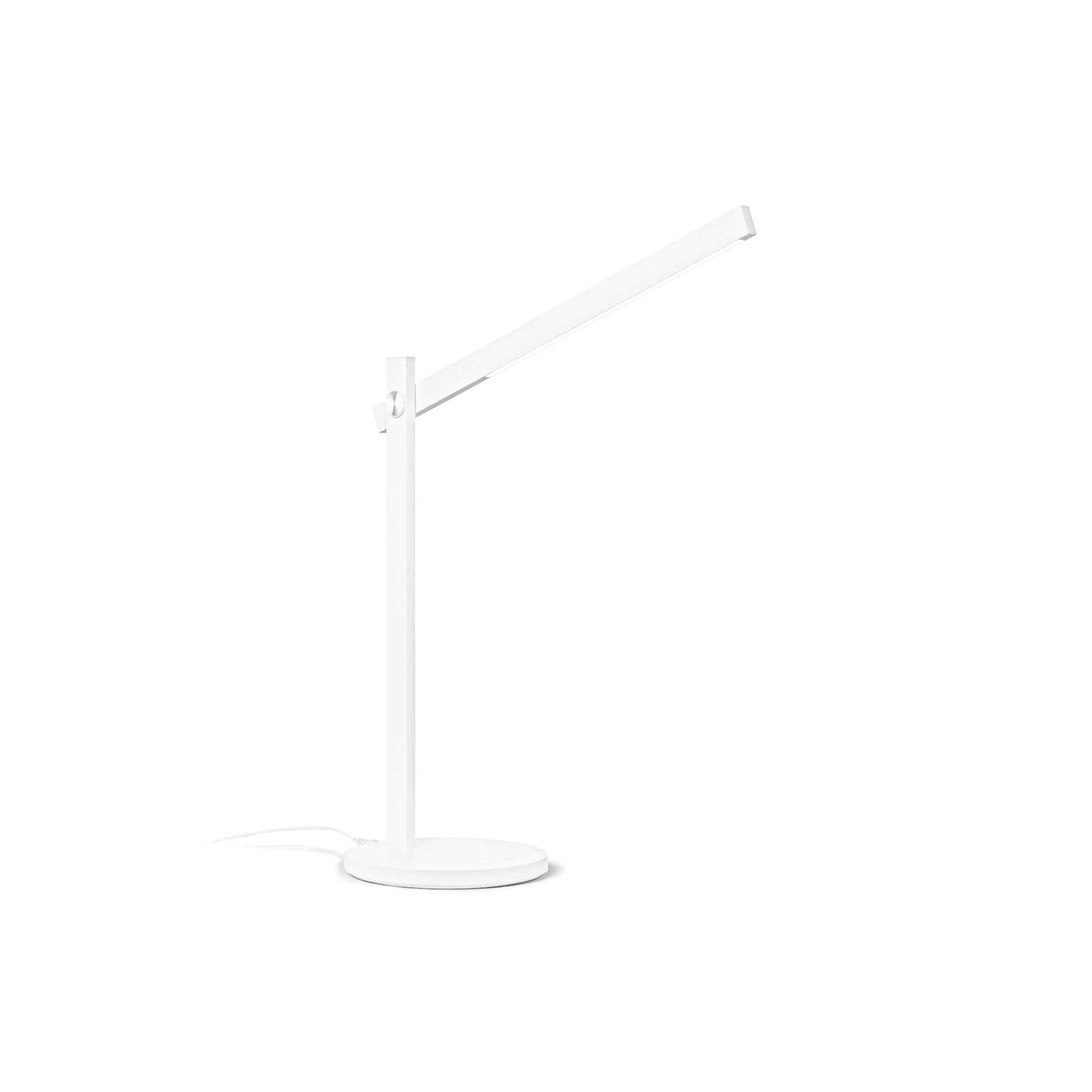 Pivot Table Lamp -White/Black Finish - Cusack Lighting