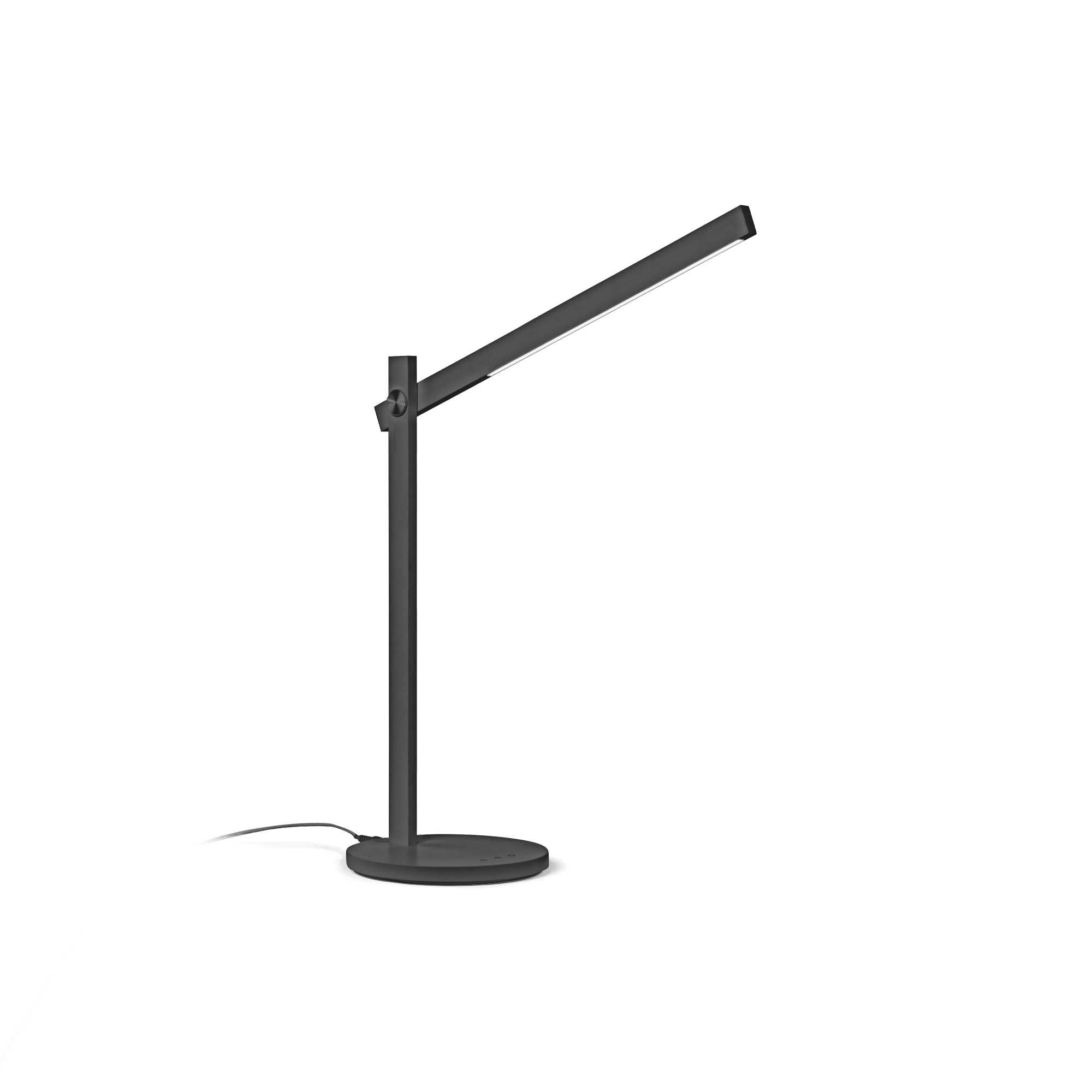 Pivot Table Lamp -White/Black Finish - Cusack Lighting